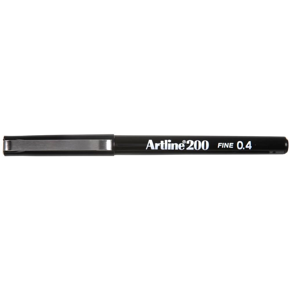 3 Artline 200 Fineliners Black 4 Pack, 3 of 7