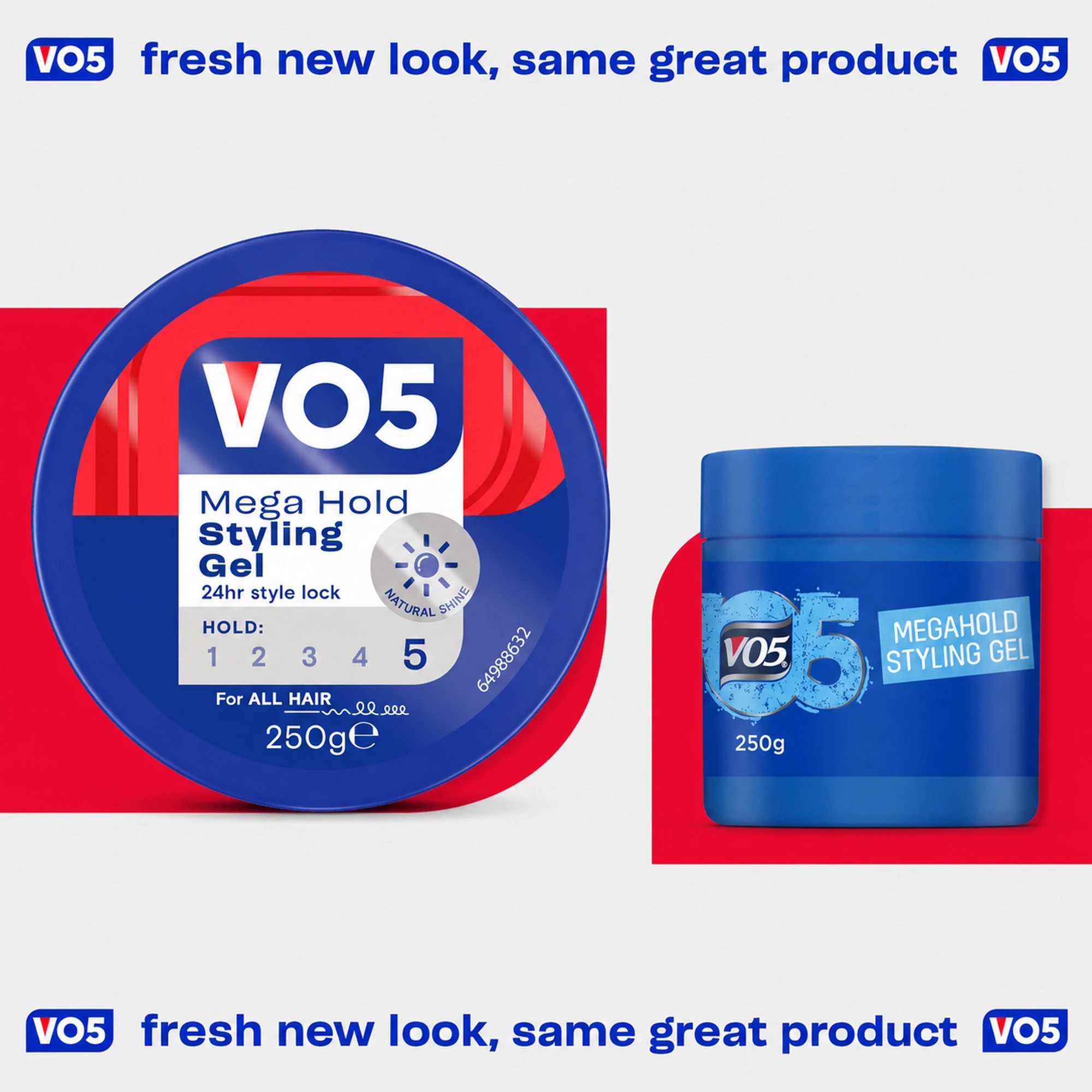 4 Vo5 Megahold Styling Hair Gel Tub 250g, 4 of 8
