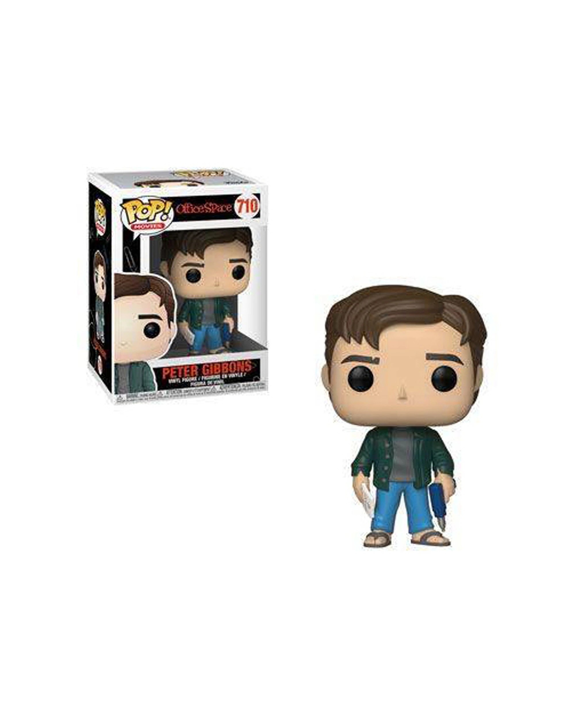 2 POP Office Space - Peter Gibbons Pop - Pop Vinyl Figure - Vinyl Toy - 10cm - Multi, 2 of 3