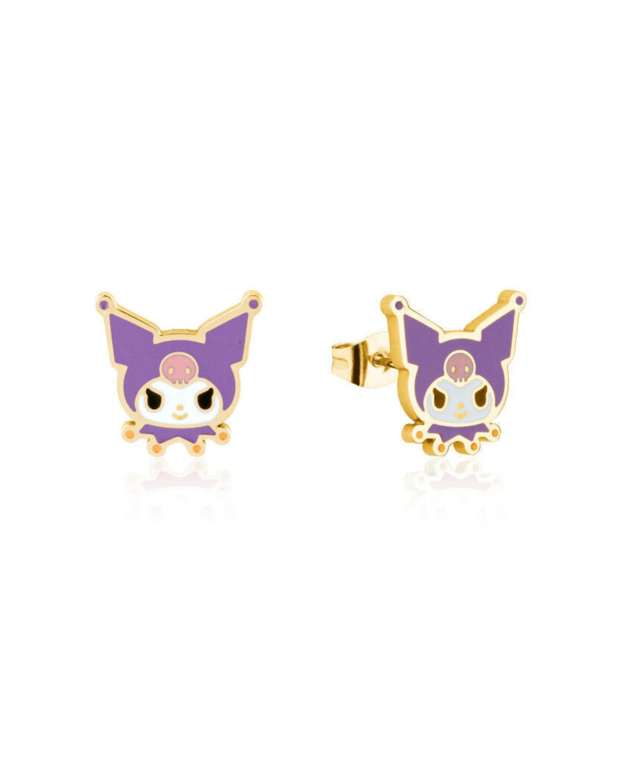 3 Sanrio 2PK ECC Cinnamoroll Stud Earrings Gold Plated Stainless Steel Set - Multi - Multi, 3 of 4