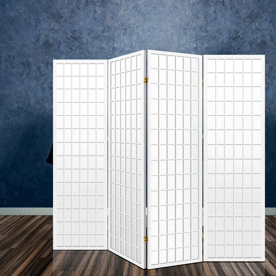 8 Artiss 4 Panel Room Divider Screen 174x179cm
 - white, 8 of 8