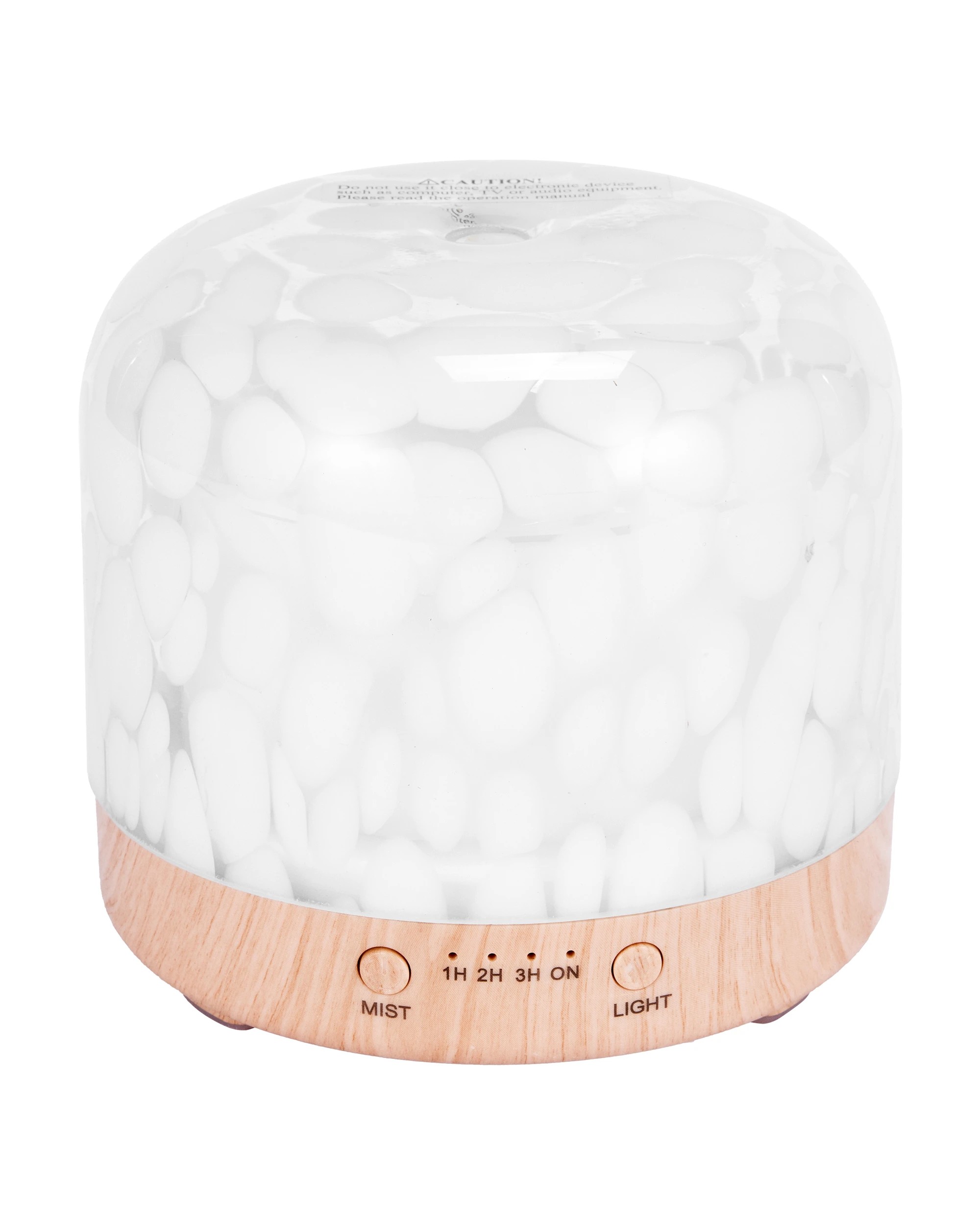 1 White Confetti Glass Look Aroma Diffuser, 1 of 7