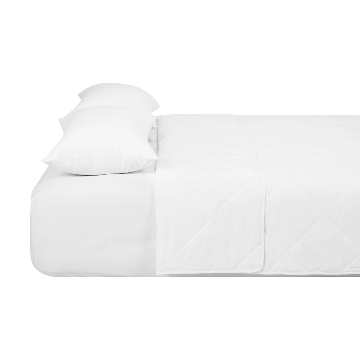 4 Low Warmth Summer Cotton Wool Quilt - King Bed, White, 4 of 4