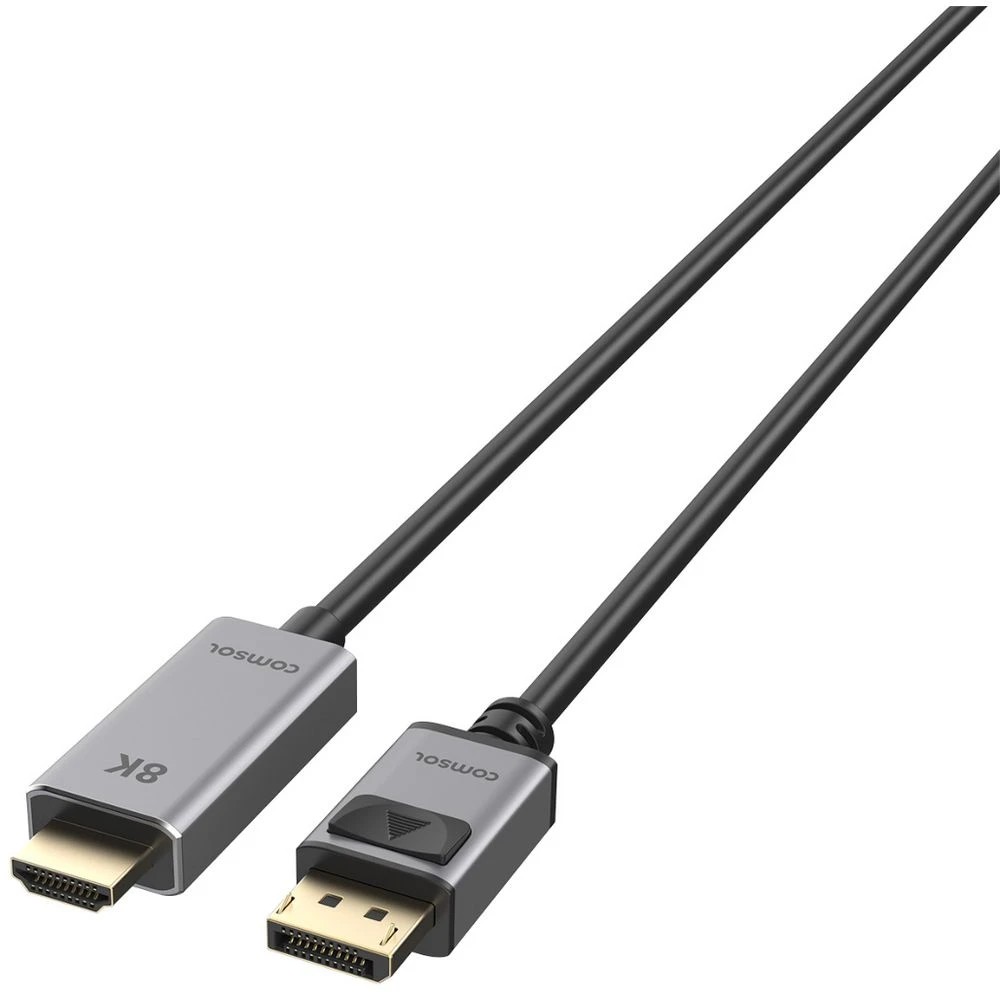 1 Comsol DisplayPort to HDMI Cable 8K 3m Black, 1 of 3