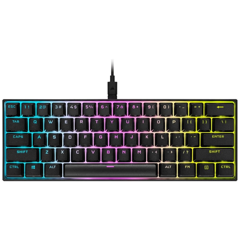 1 Corsair K65 RGB MINI 60% Mechanical Gaming Keyboard Black, 1 of 10