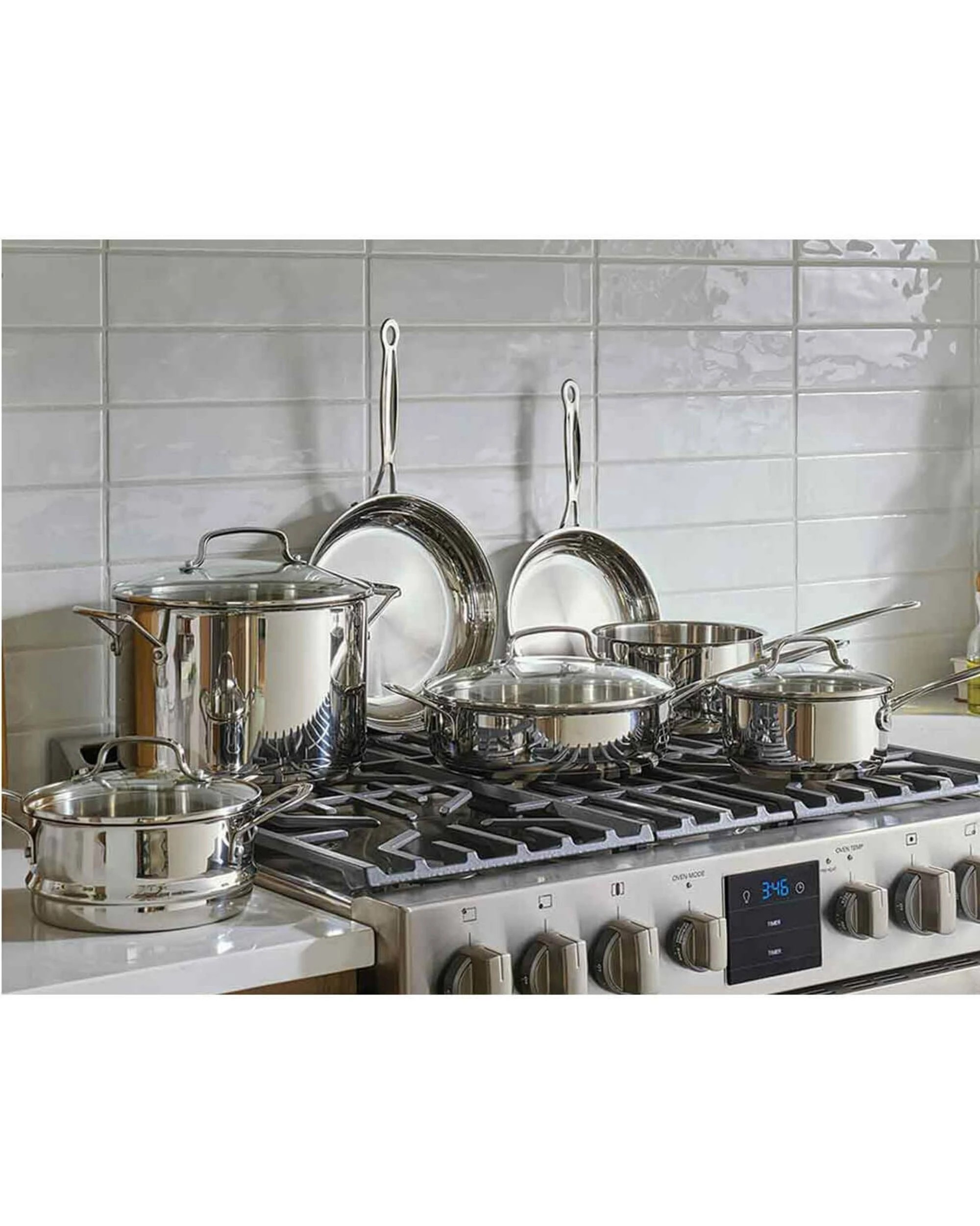 5 Cuisinart Chef's Classic Stainless Steel 11 Piece Cookware Set, 5 of 5
