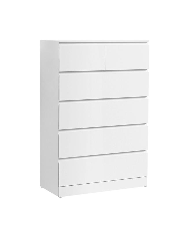 Artiss Pepe 6-drawer Chest Of Drawers, White
 - W
