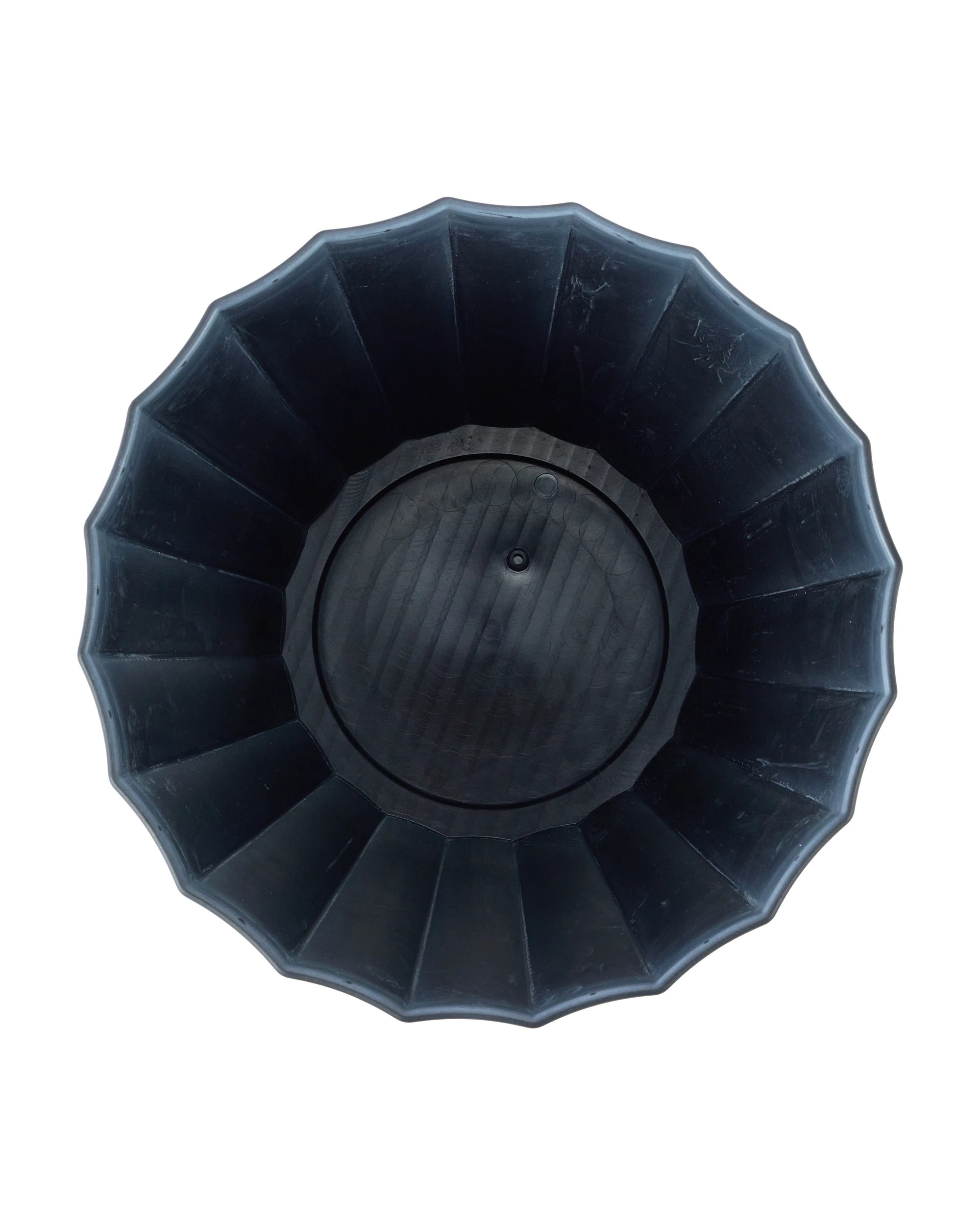 3 35cm Concave Black Plastic Pot, 3 of 4