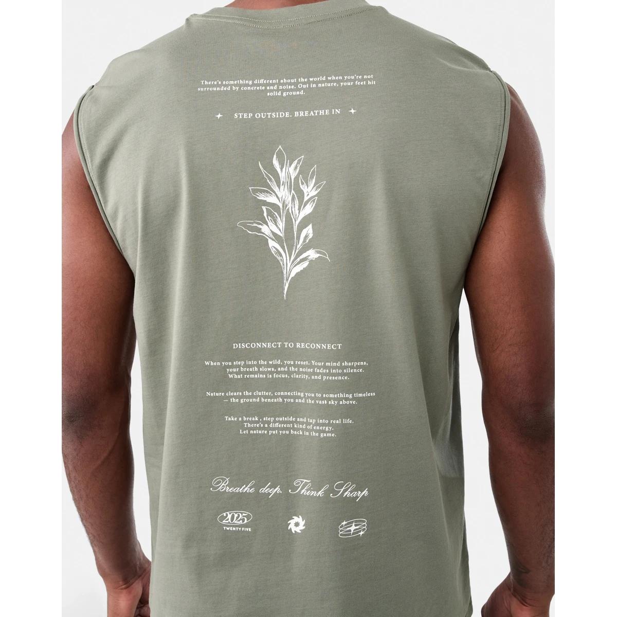 6 Graphic Curved Hem Muscle Grn Botanc, 6 of 6