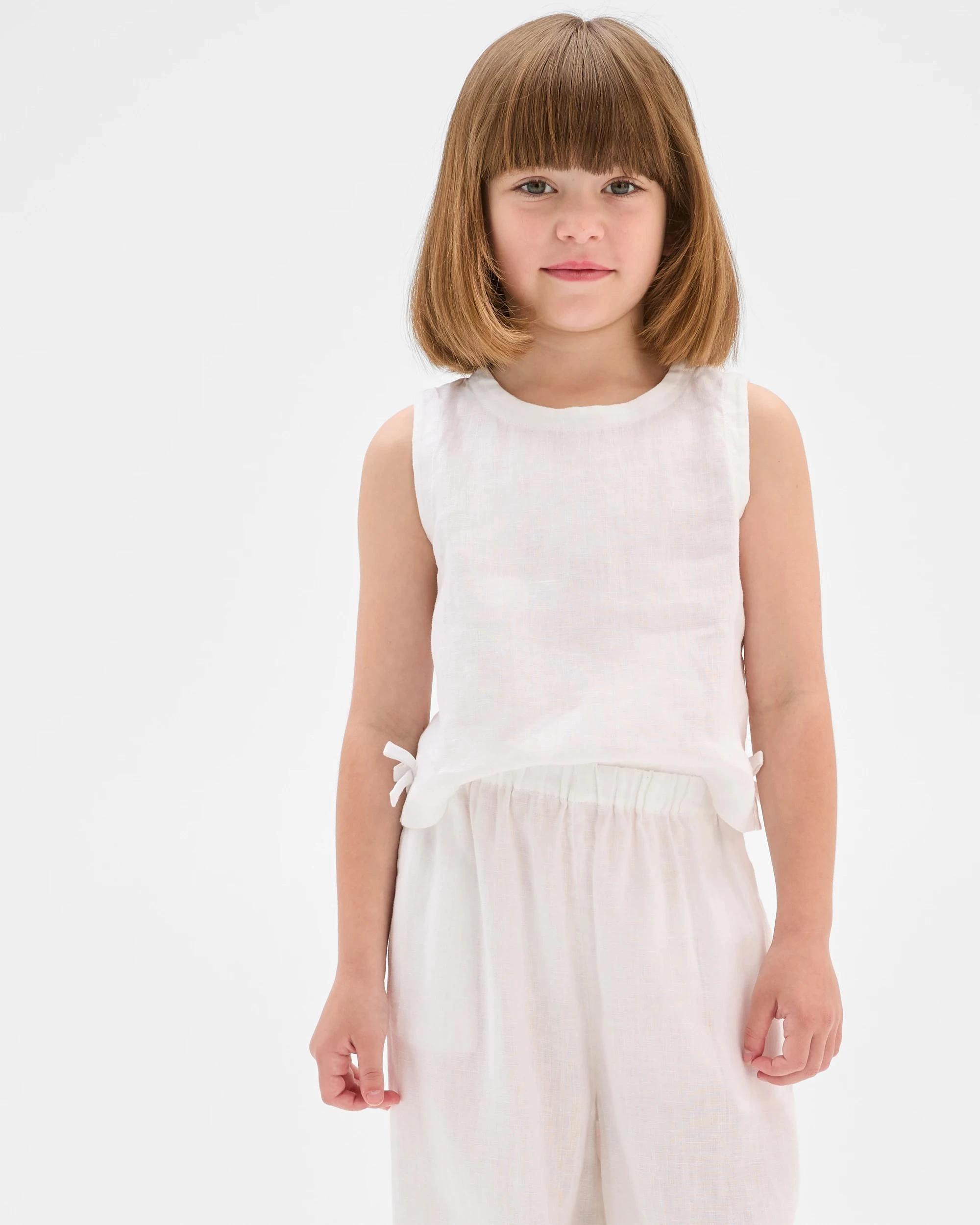 1 Target European Linen Tank WHITE, 1 of 5