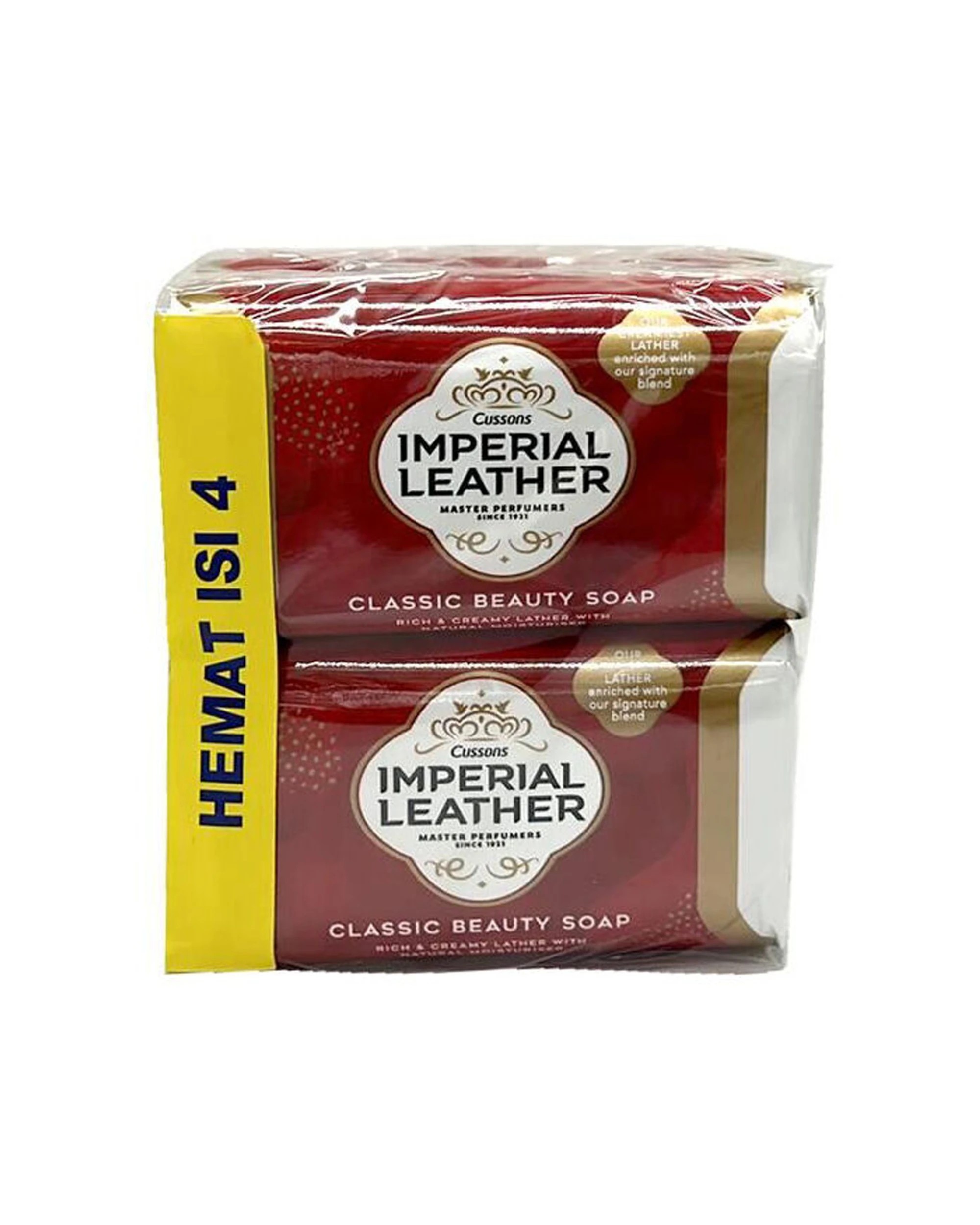 1 Cussons 4pc Imperial Leather Classic Bar Soap Body Fragrance 75g - Brown, 1 of 1