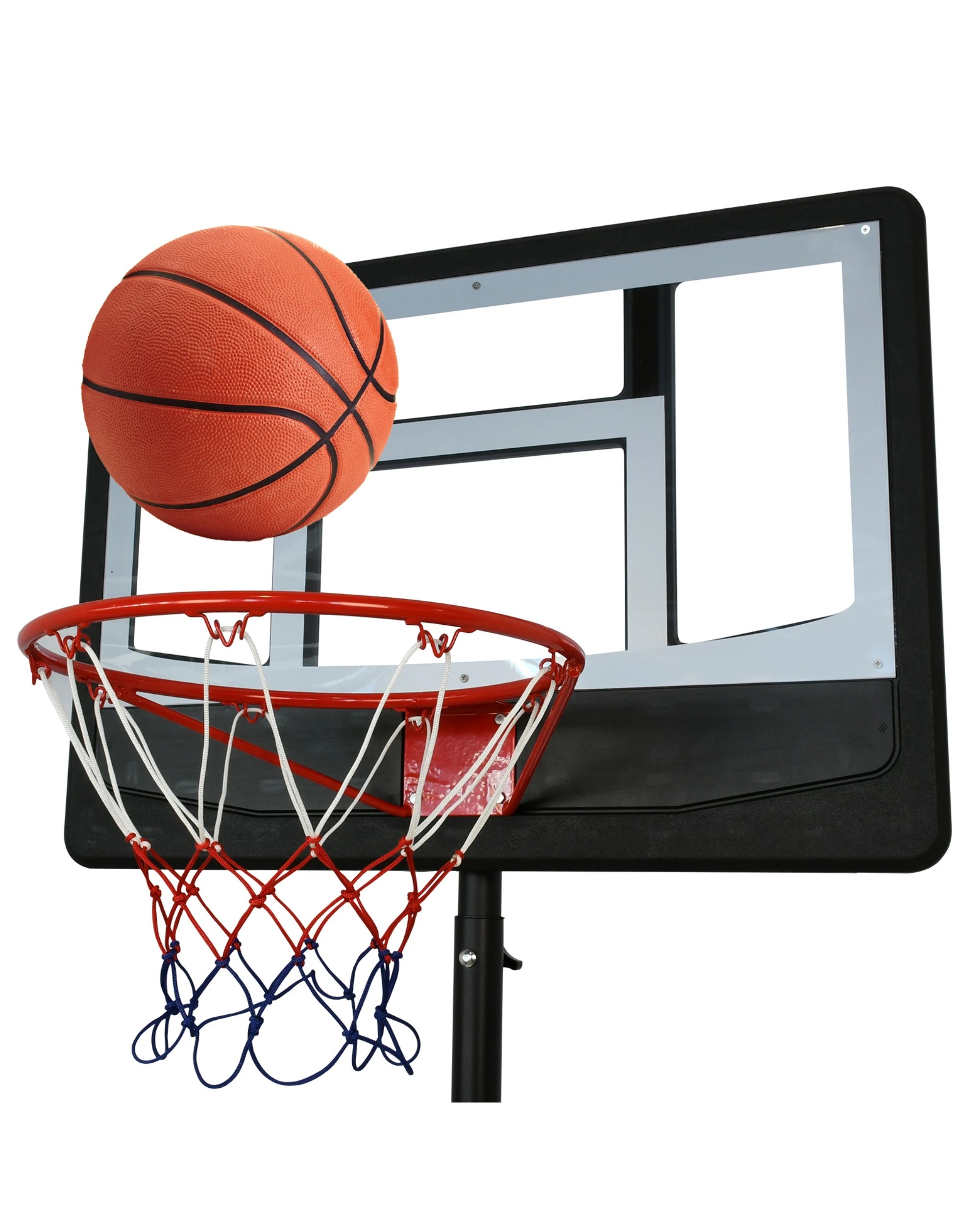 3 Advwin Kids Adjustable Height Basketball Hoop Stand - Black, 3 of 5