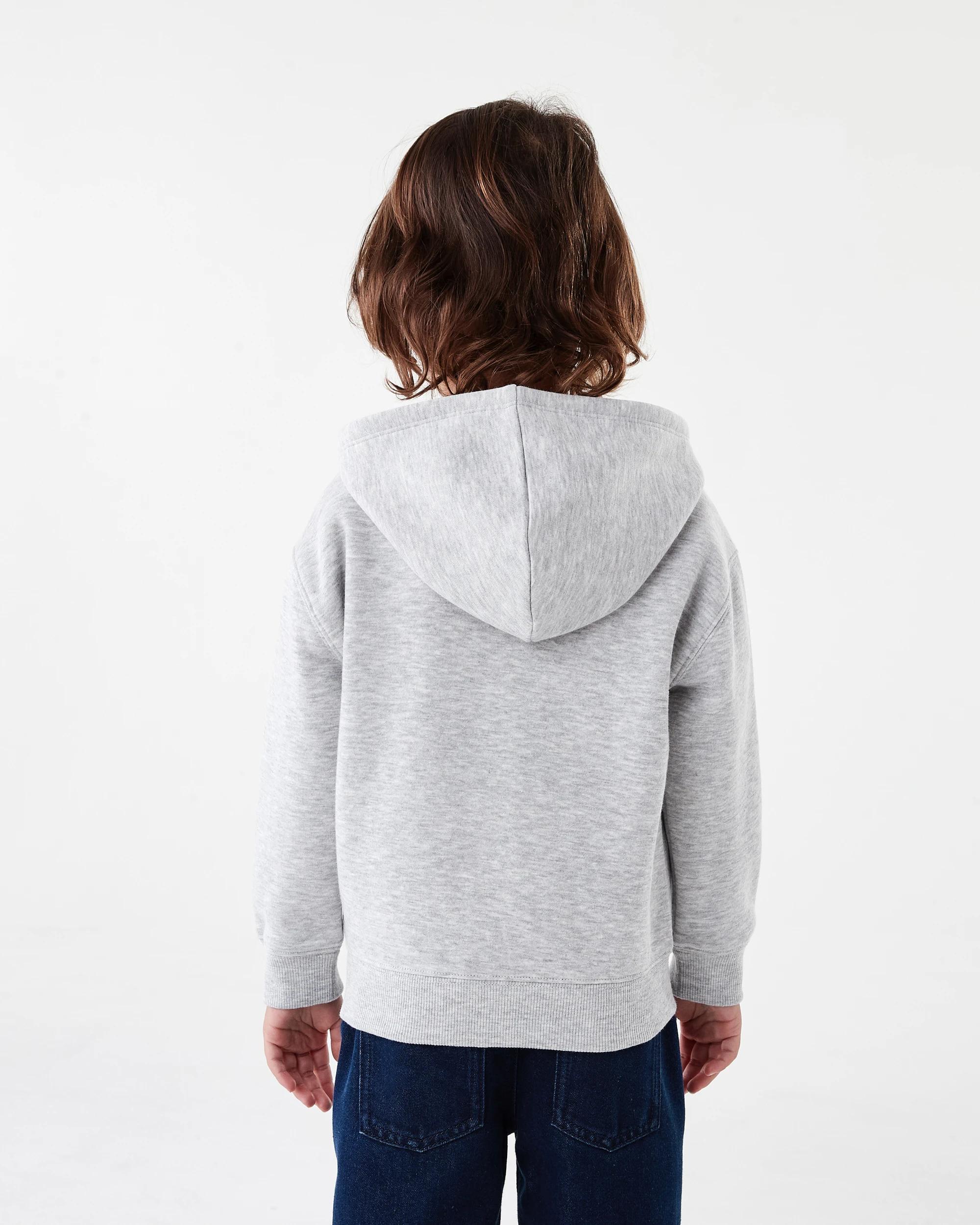 3 Plain Zip Through Hoodie Kgry Marle, 3 of 8