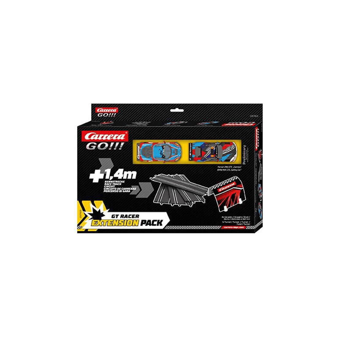 3 Carrera GT Racer Extension Pack - Slot Car Race Set - 2 Cars With Tunnel
 - black, 3 of 4