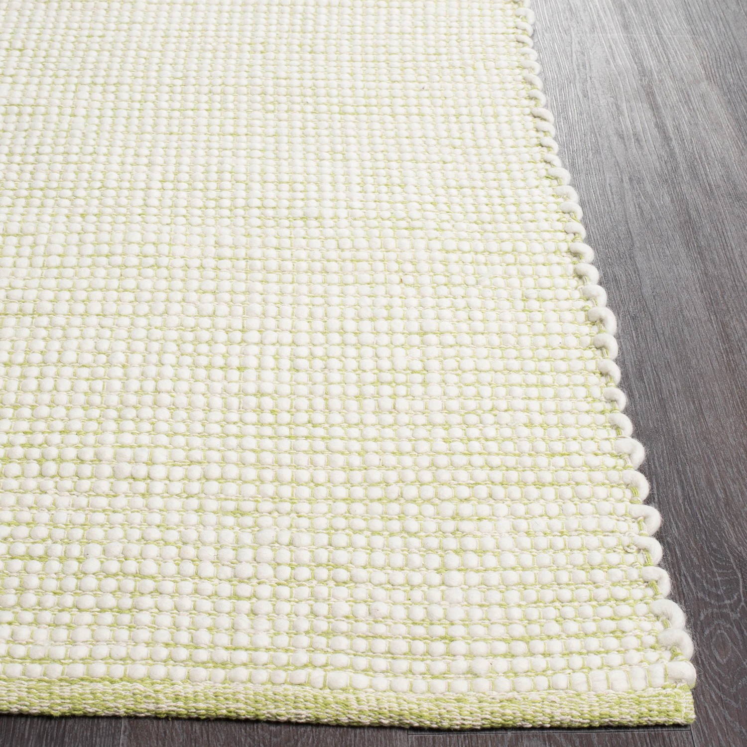 4 Common Ground Rugs Atelier 165x115cm - Small Hand Loomed Wool Floor Rug - Green, 4 of 7