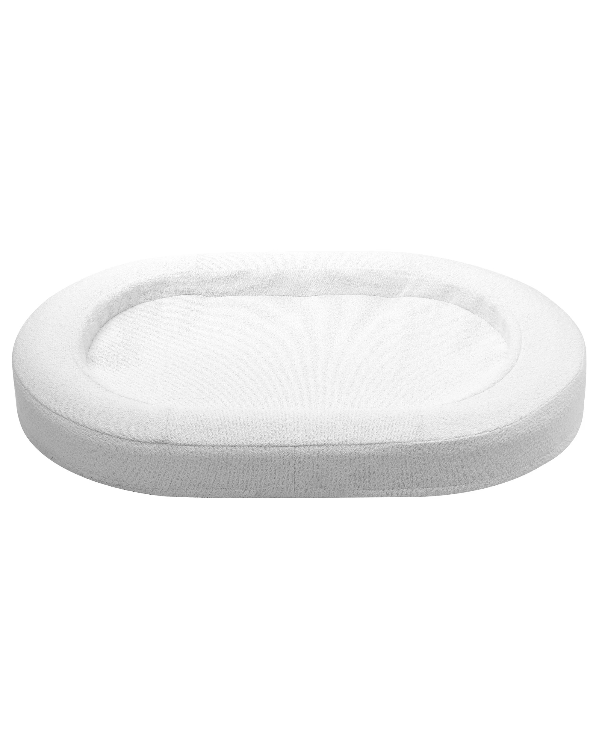 2 Charlie's Marlo Orthopedic Bolster Boucle Dog Bed 120x75cm Large - White, 2 of 9