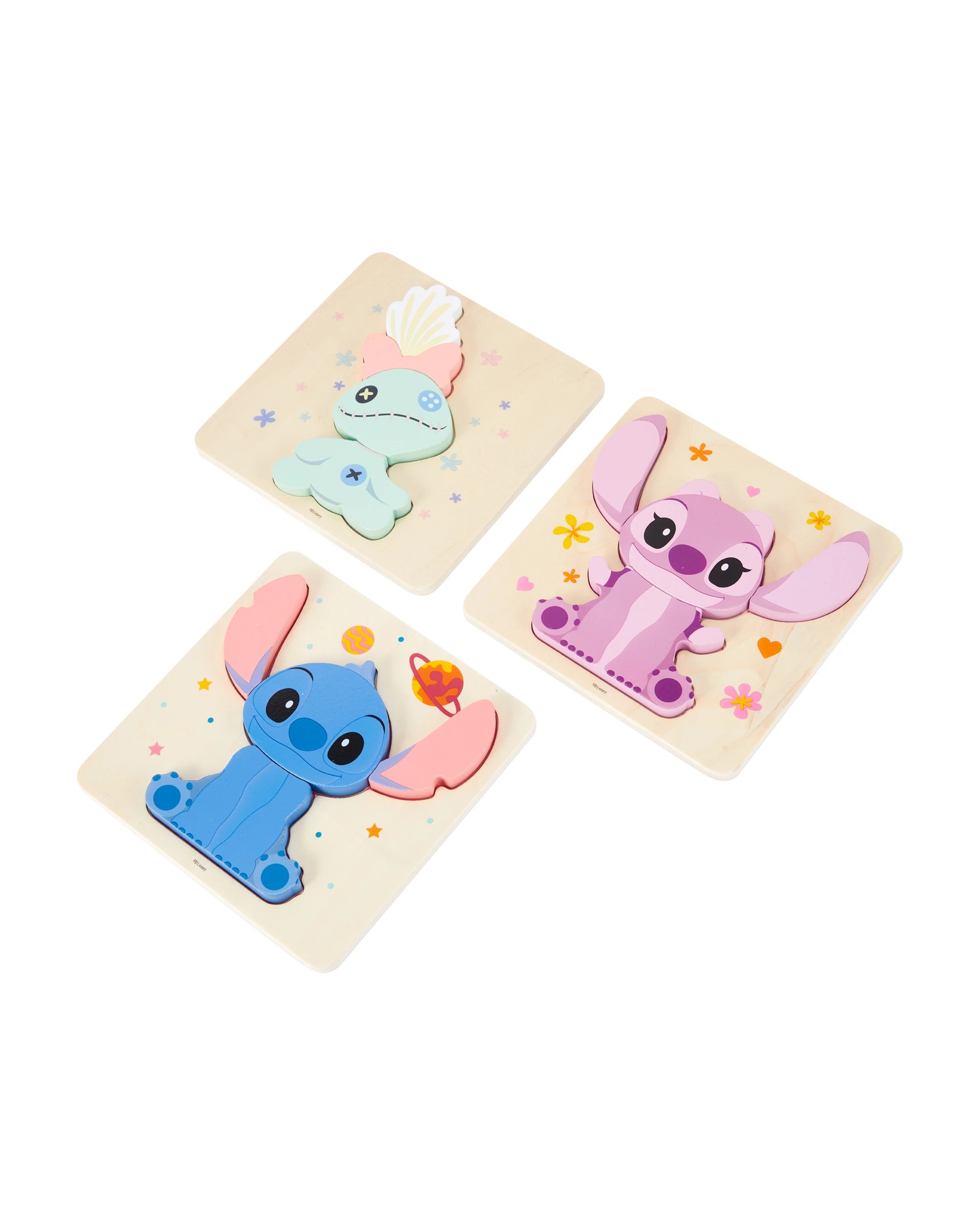 7 Wooden Toys Disney Stitch Pull Along Gift Pack, 7 of 8