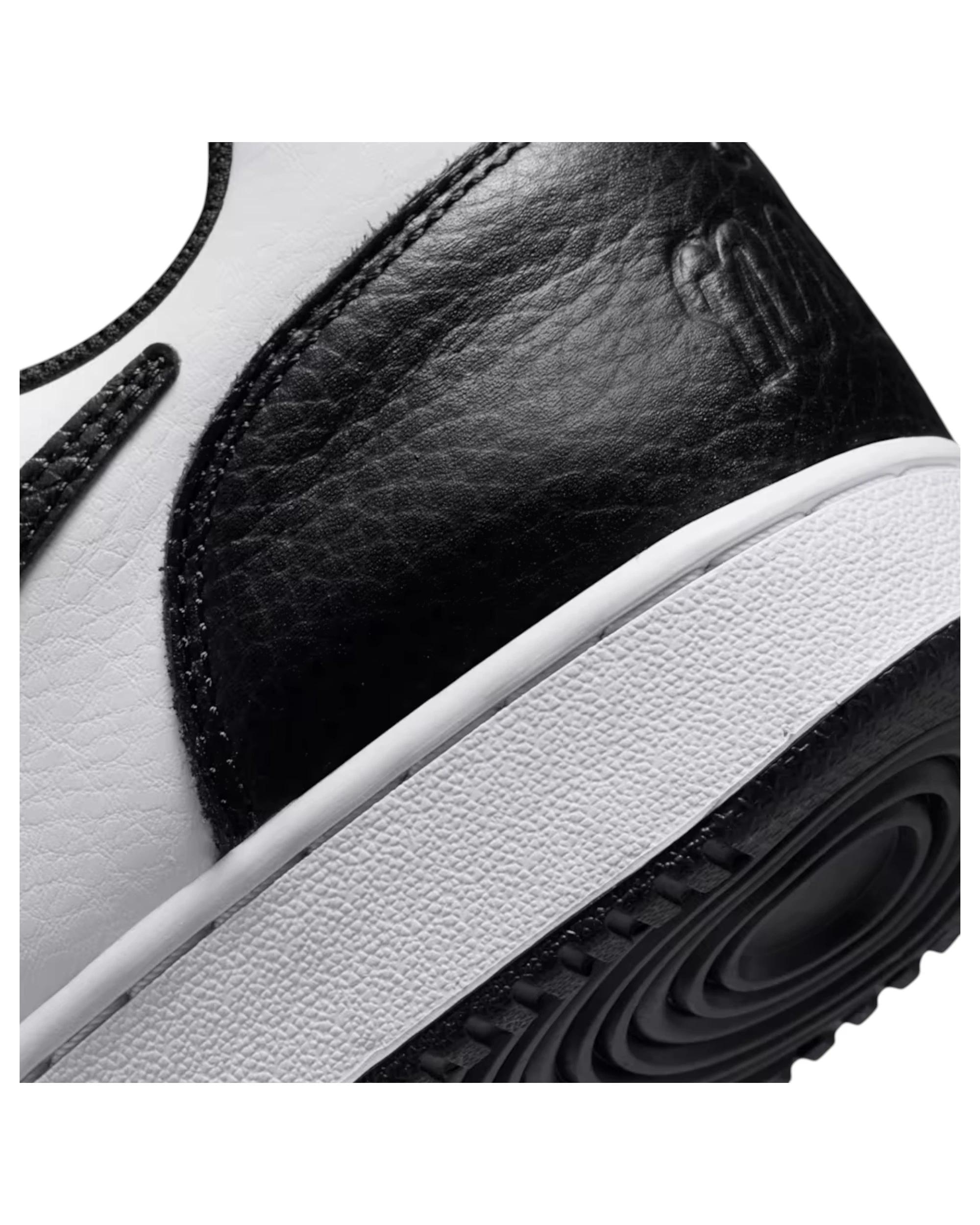 3 Nike Mens Ebernon Low Premium Athletic Shoes BLACK/WHITE/GREY, 3 of 8