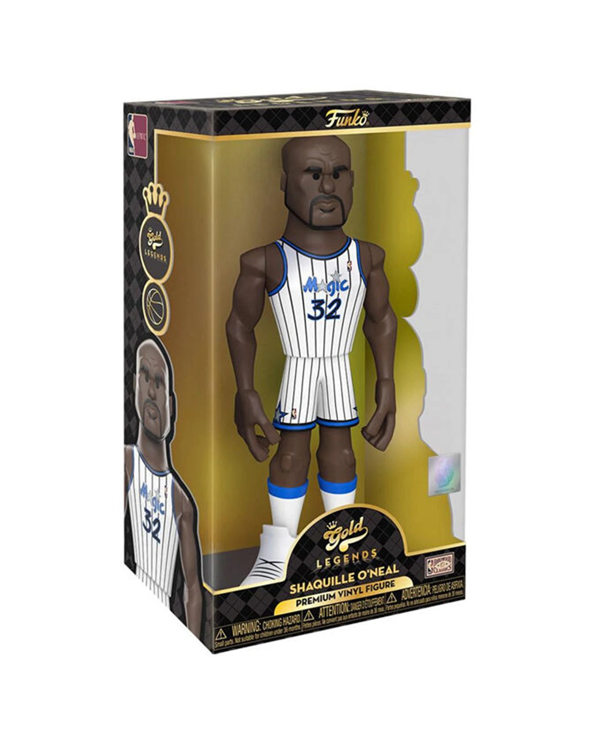 2 NBA BASKETBALL Shaq ONeal Orlando Magic Premium Figure Toy 12in Vinyl. - White, 2 of 5