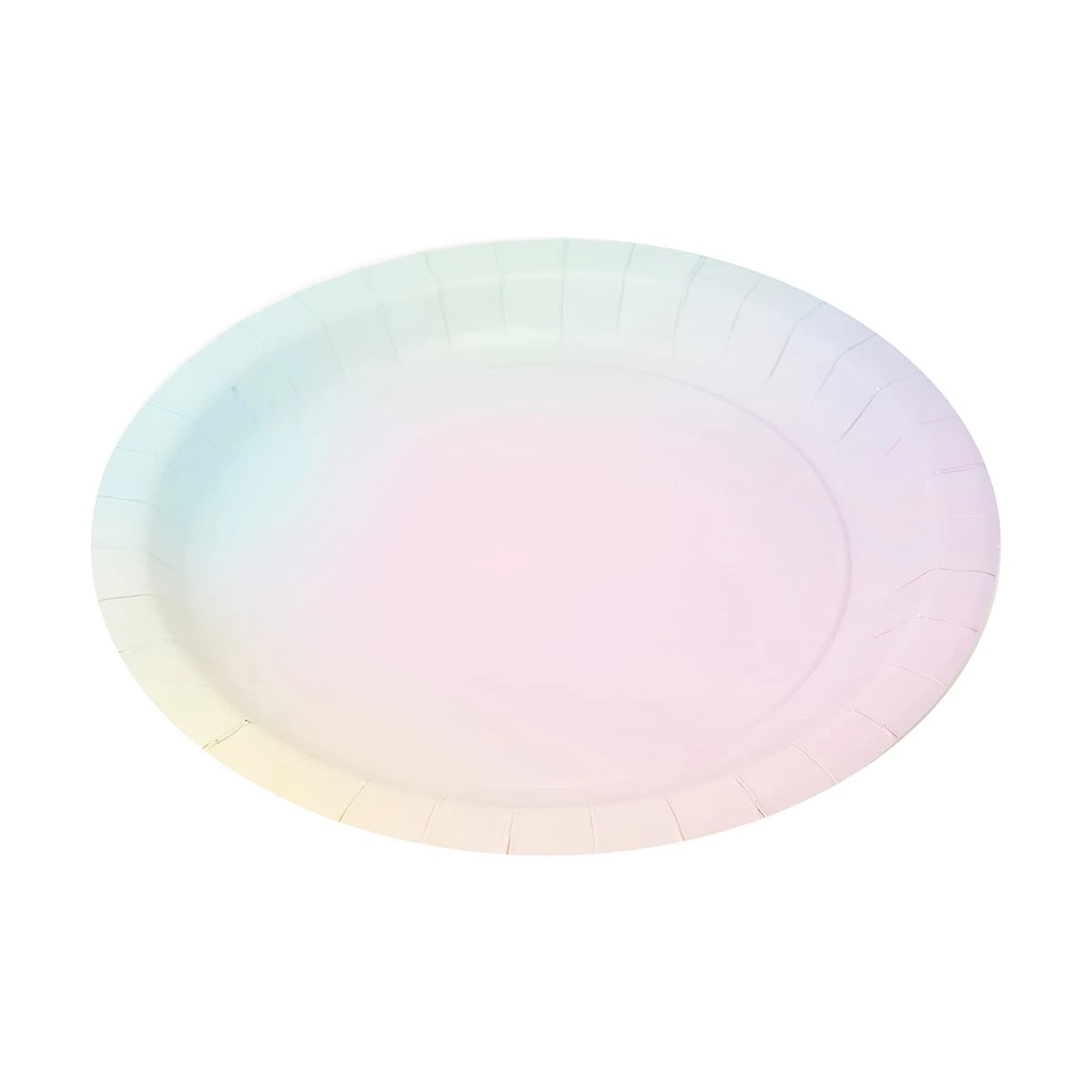 2 16 Pack Pastel Ombre Paper Plates, 2 of 7