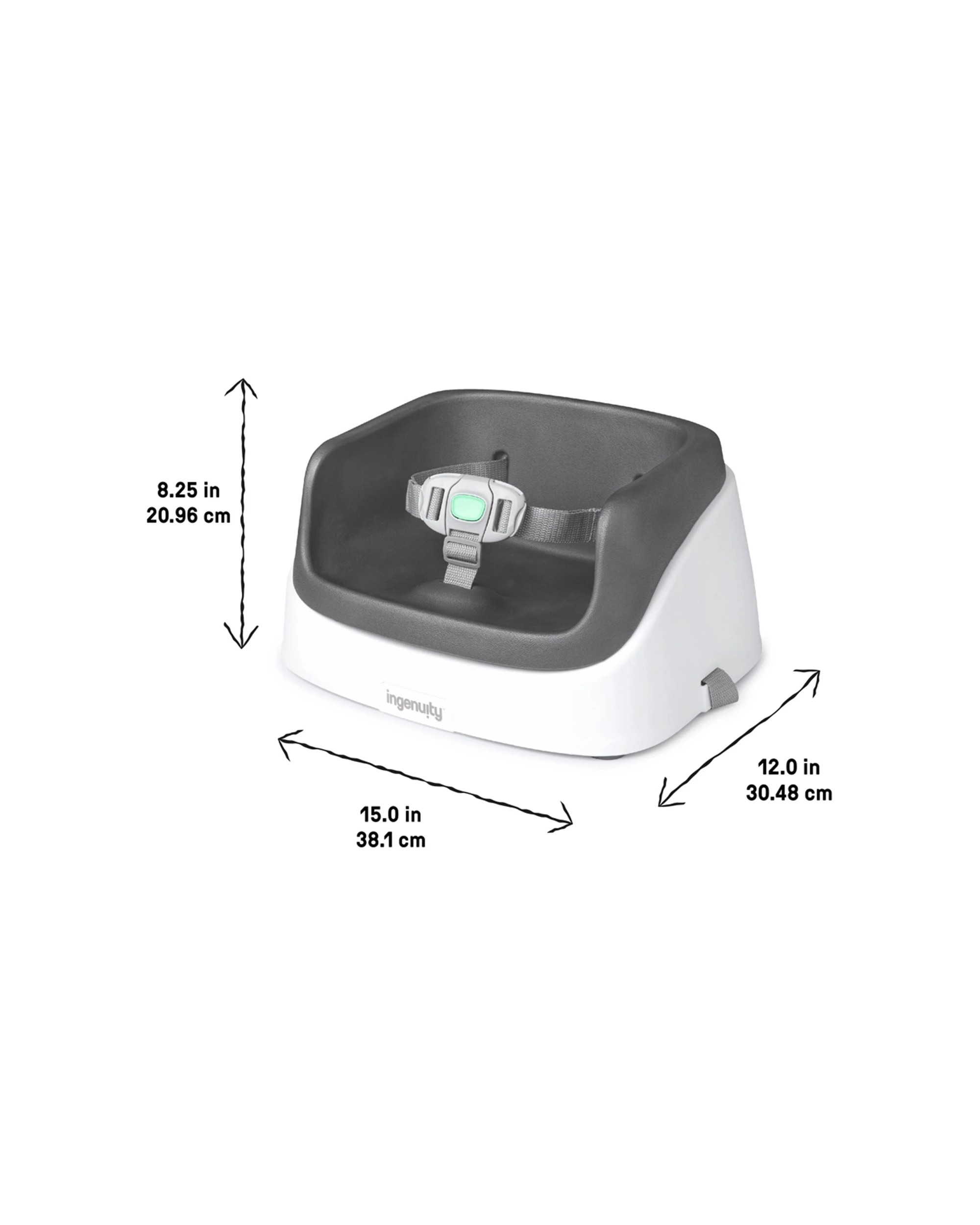 2 Ingenuity Smartclean Toddler Booster - Slate - Grey, 2 of 7