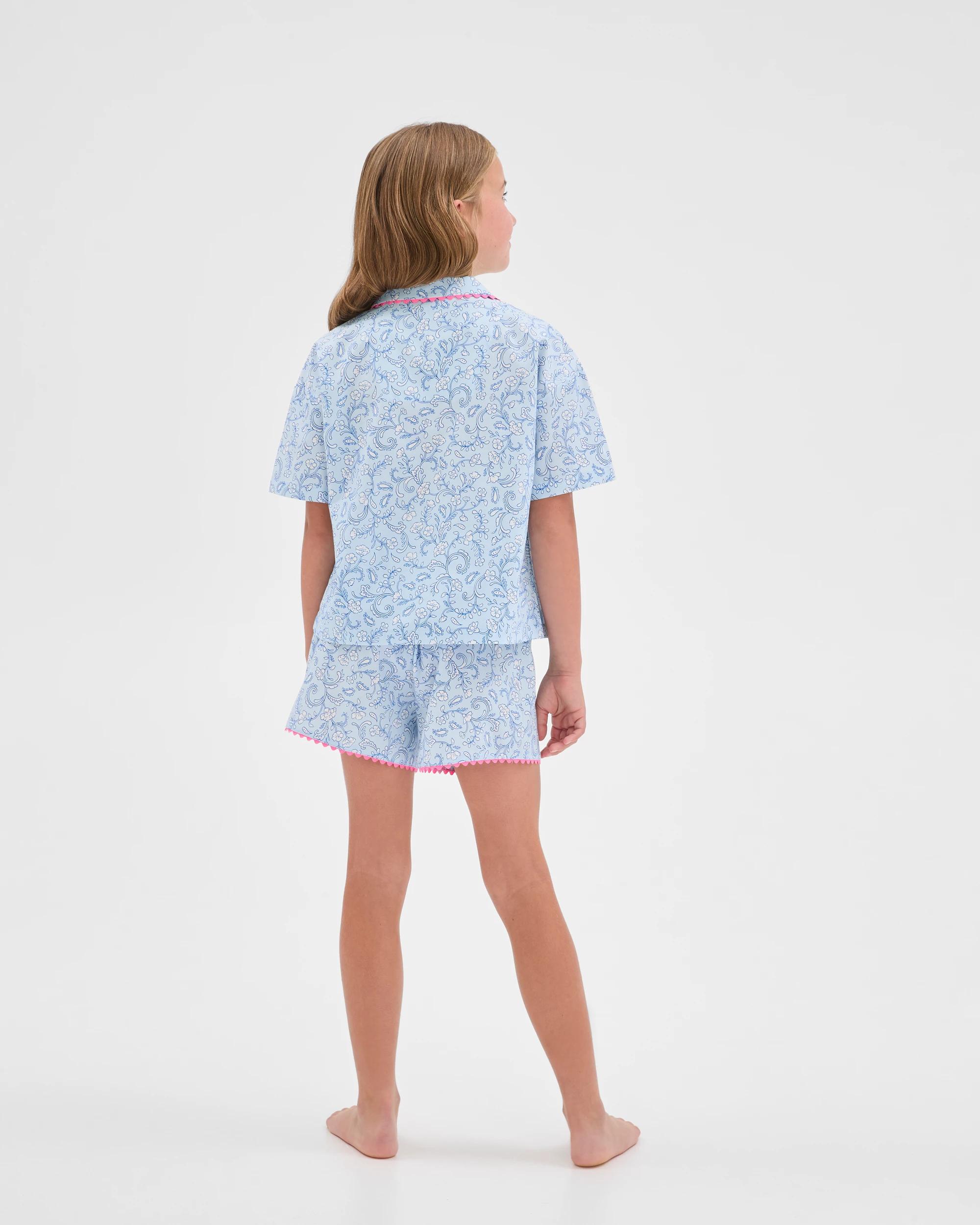 4 Target Kids Australian Cotton Big Girls Ric Rac Pyjama Set FLORAL, 4 of 7