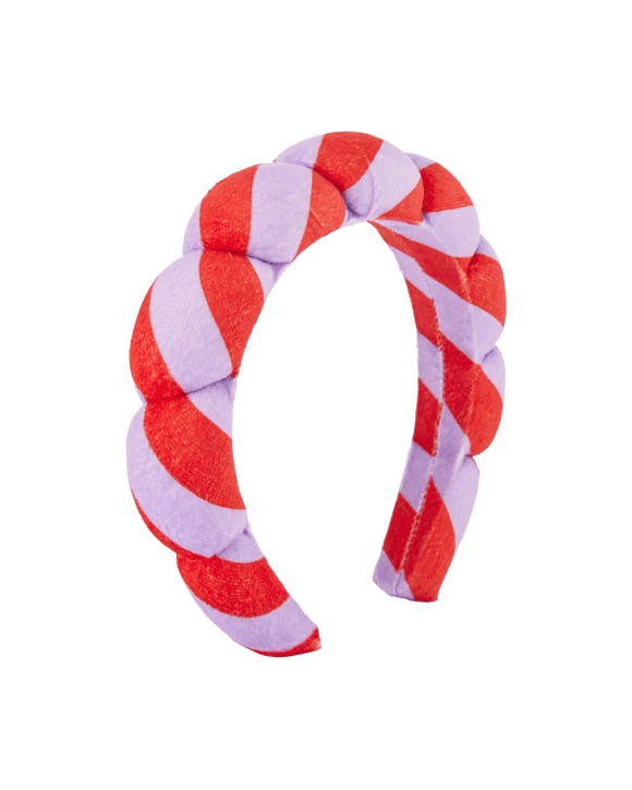 OXX Bodycare Scallop Shaped Beauty Headband - Red and Lilac