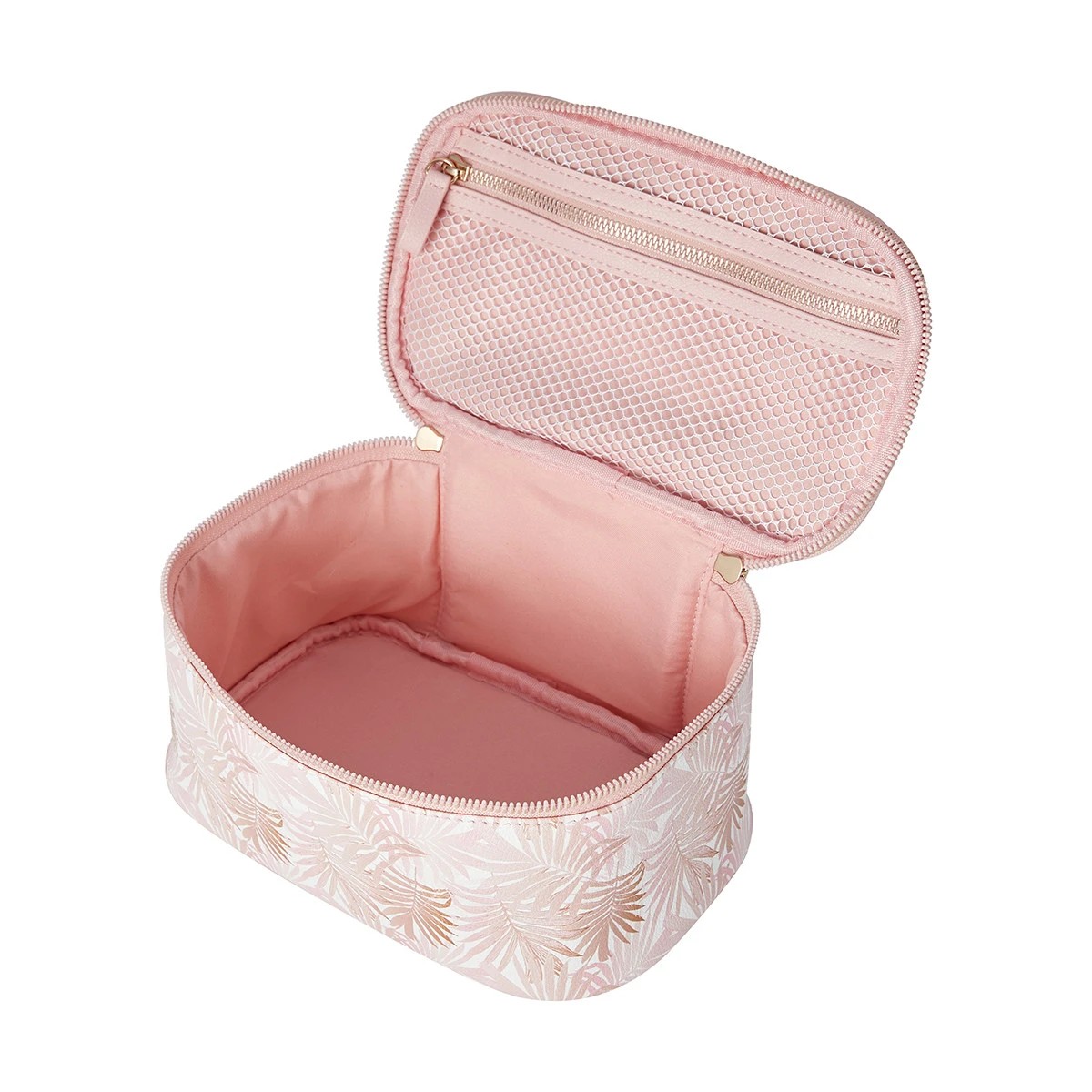 4 OXX Cosmetics Makeup Bag - Pink Palm, 4 of 7