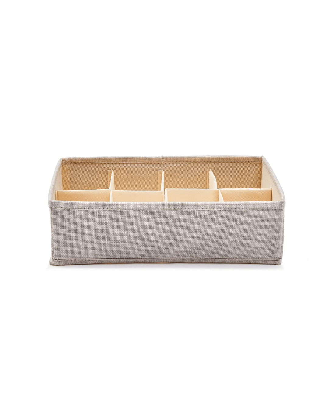 3 Linen Look Adjustable Drawer Organiser - Beige, 3 of 8