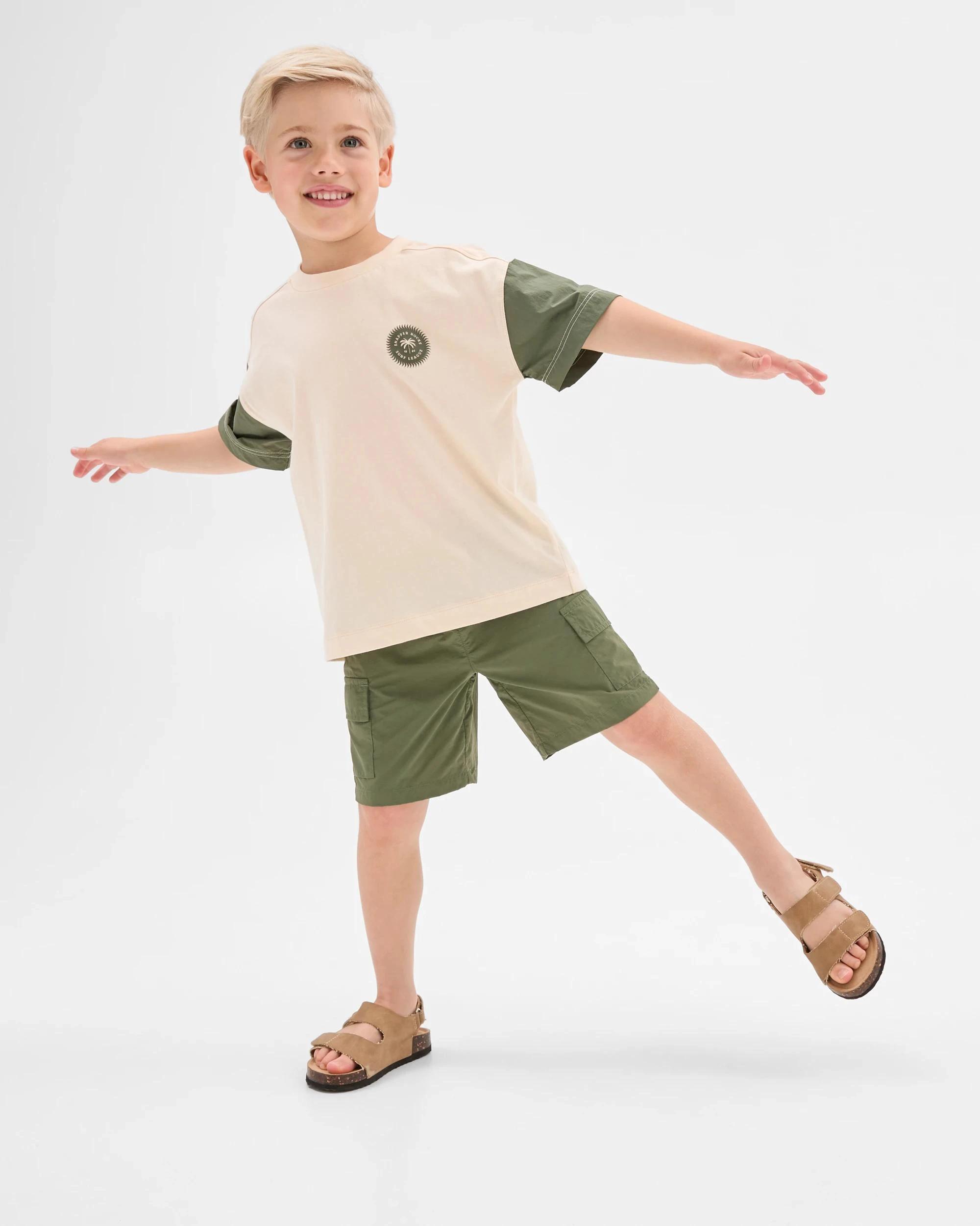 4 Target Australian Cotton and Nylon Blend Oversized T-shirt NEUTRAL, 4 of 8