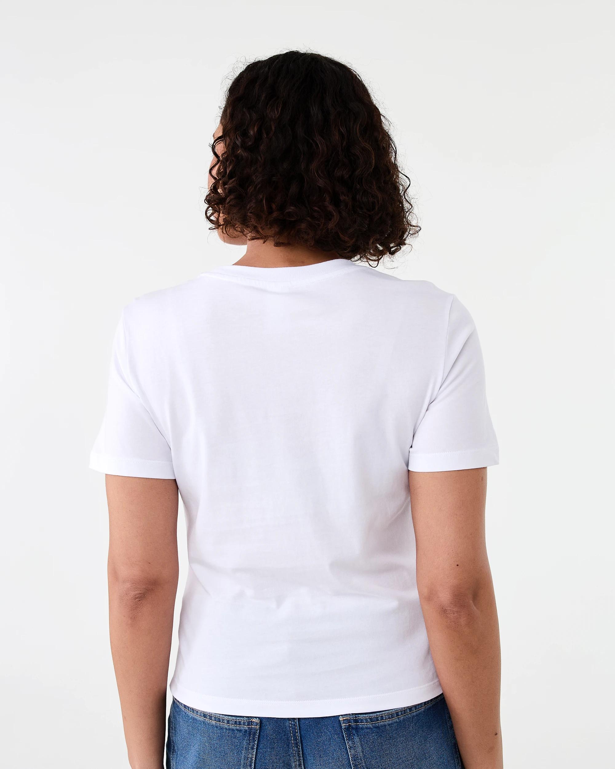 3 Short Sleeve Knot Detail T-shirt White, 3 of 6
