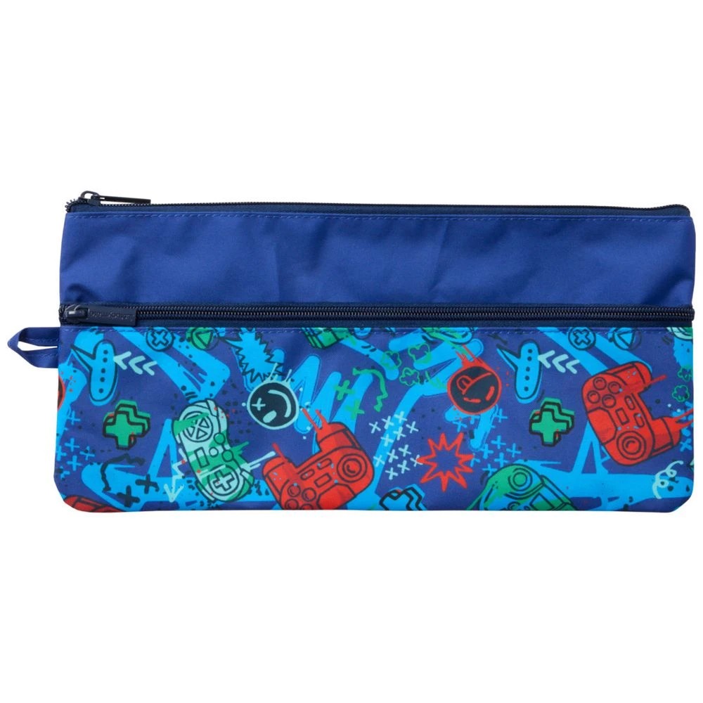 1 Studymate Medium Twin Zip Pencil Case Gaming, 1 of 3