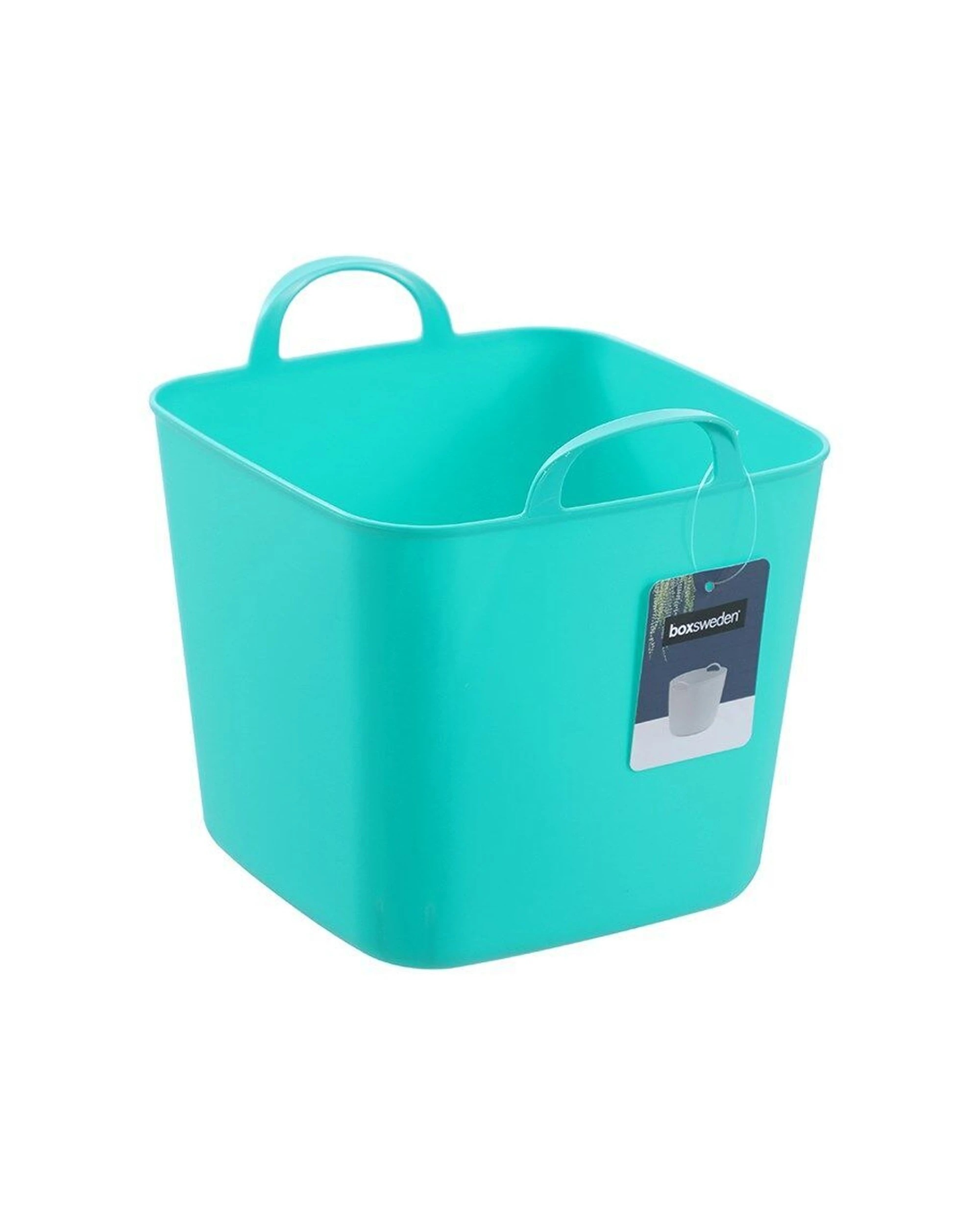 2 Boxsweden 12PK Mini Flexible Storage Organiser Square Tub Box Integrated Handles 5L - Multi, 2 of 8