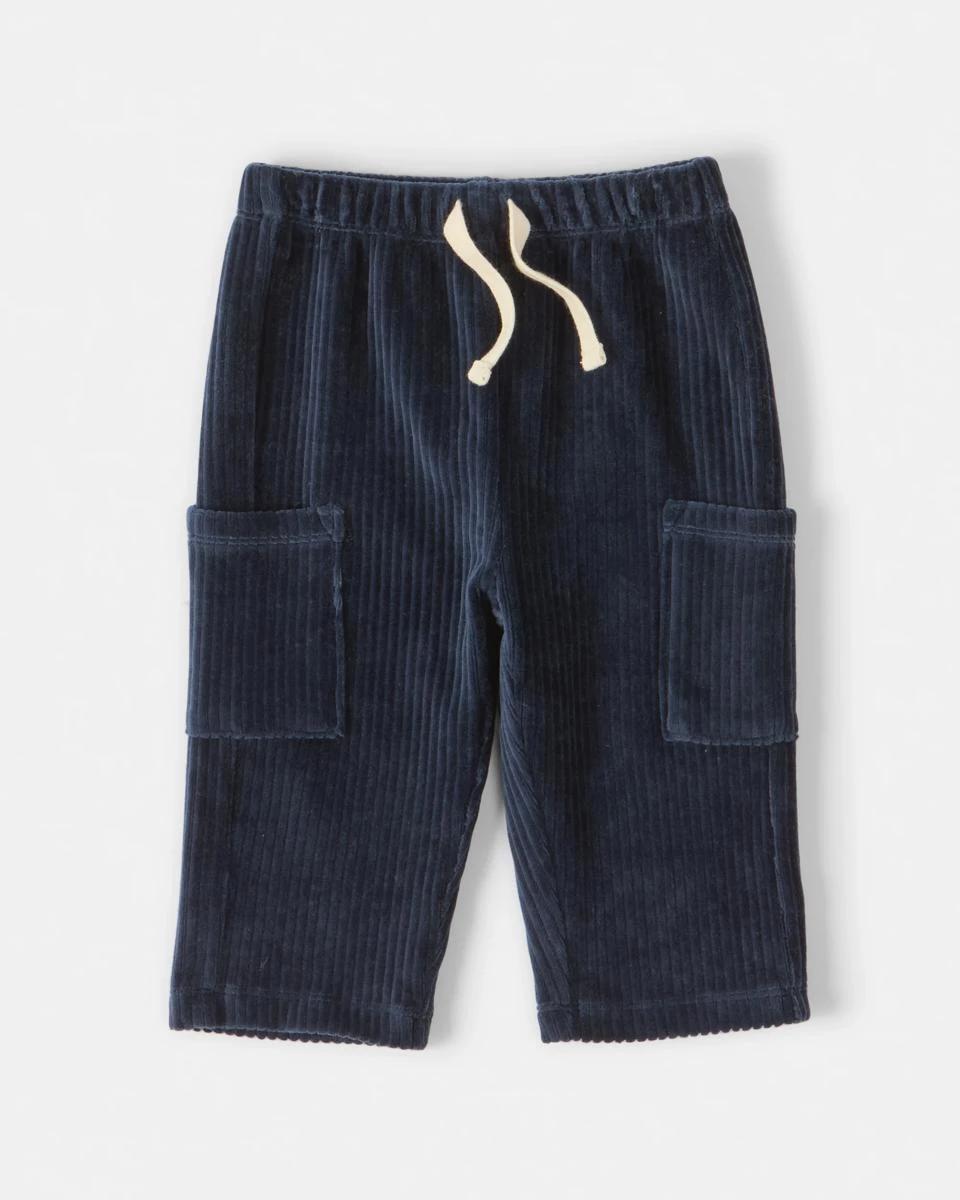 1 Australian Cotton Brushed Corduroy Knit Pants Dress Navy, 1 of 3