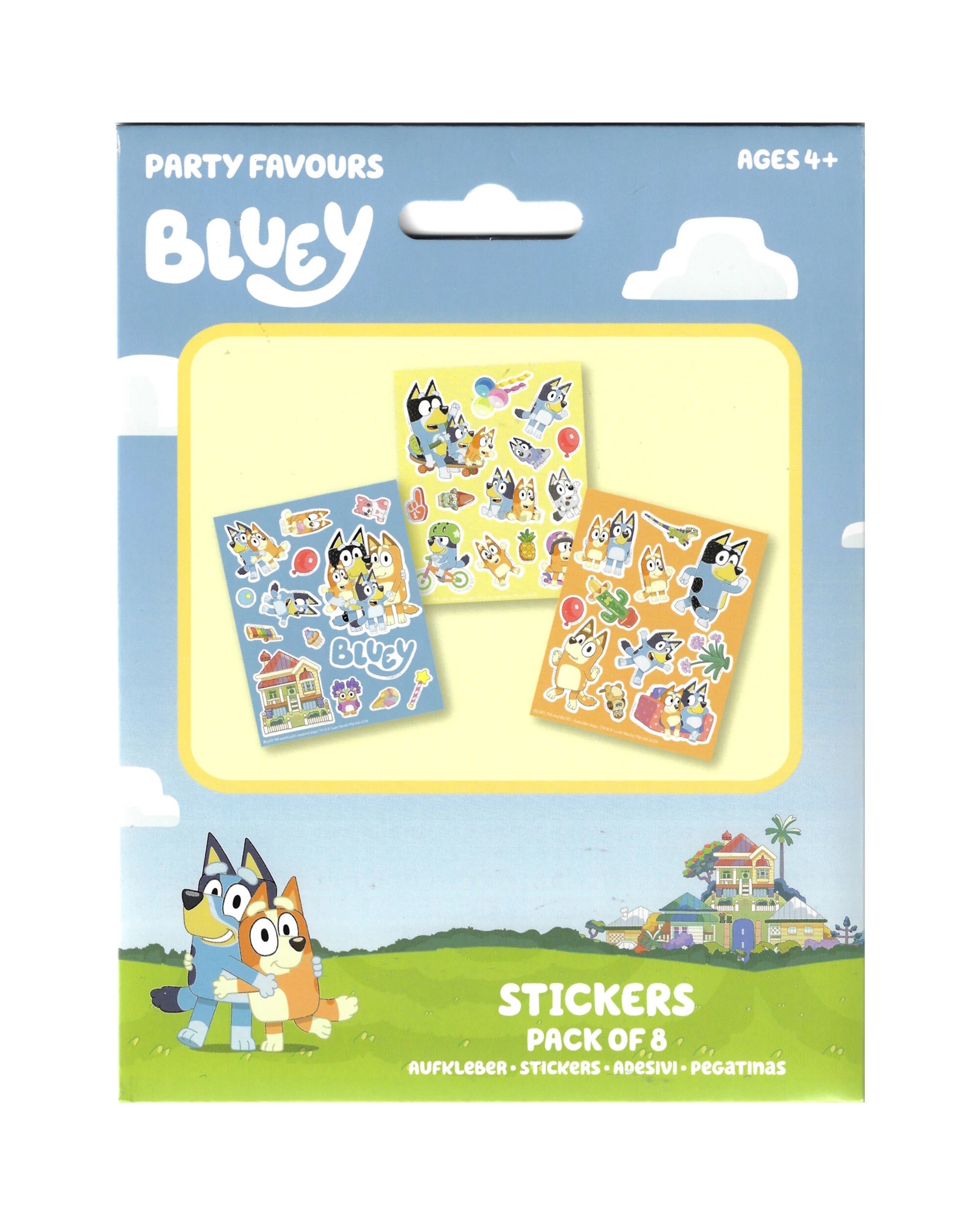 2 CCDS Bluey Character Stickers 8 Sheets - Multi, 2 of 3