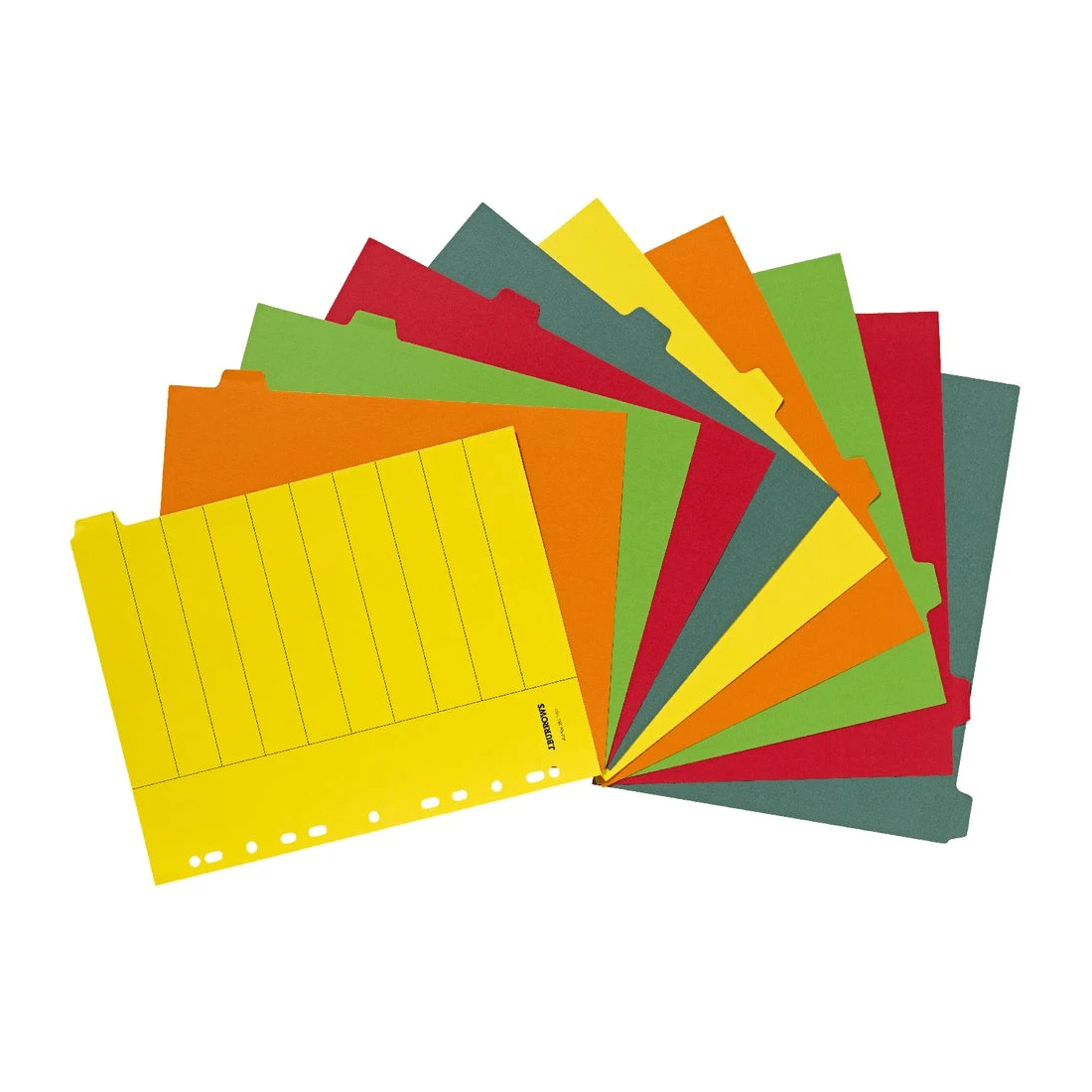 3 J.Burrows A4 10 Tab Dividers Extra Wide Manilla, 3 of 3