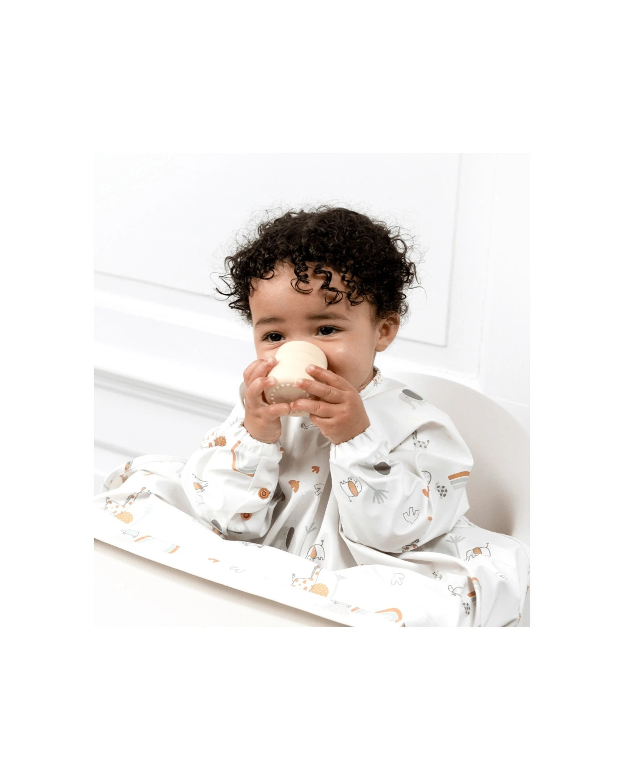 5 Bibado 2pc Sippit Cup Baby Training Drinking Cups Silicone 35ml Fawn - Yellow, 5 of 5