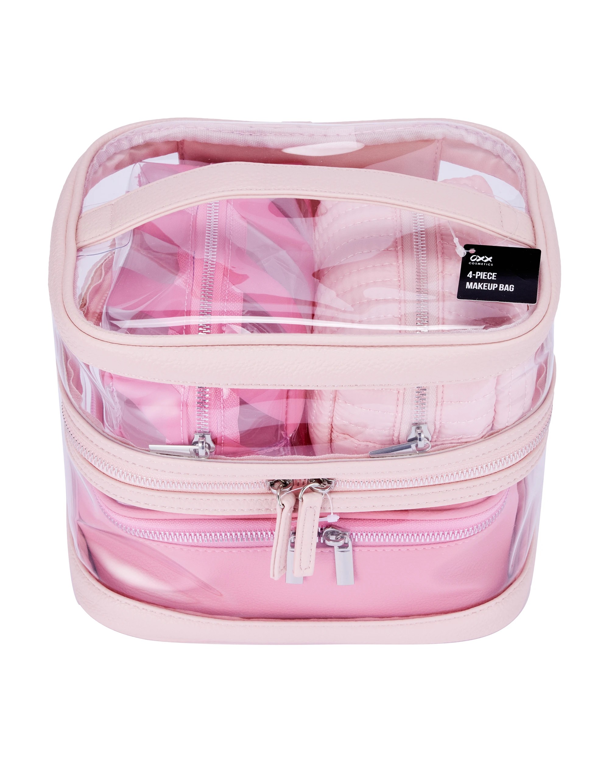 7 OXX Cosmetics 4 Piece Makeup Bag - Pink, 7 of 7