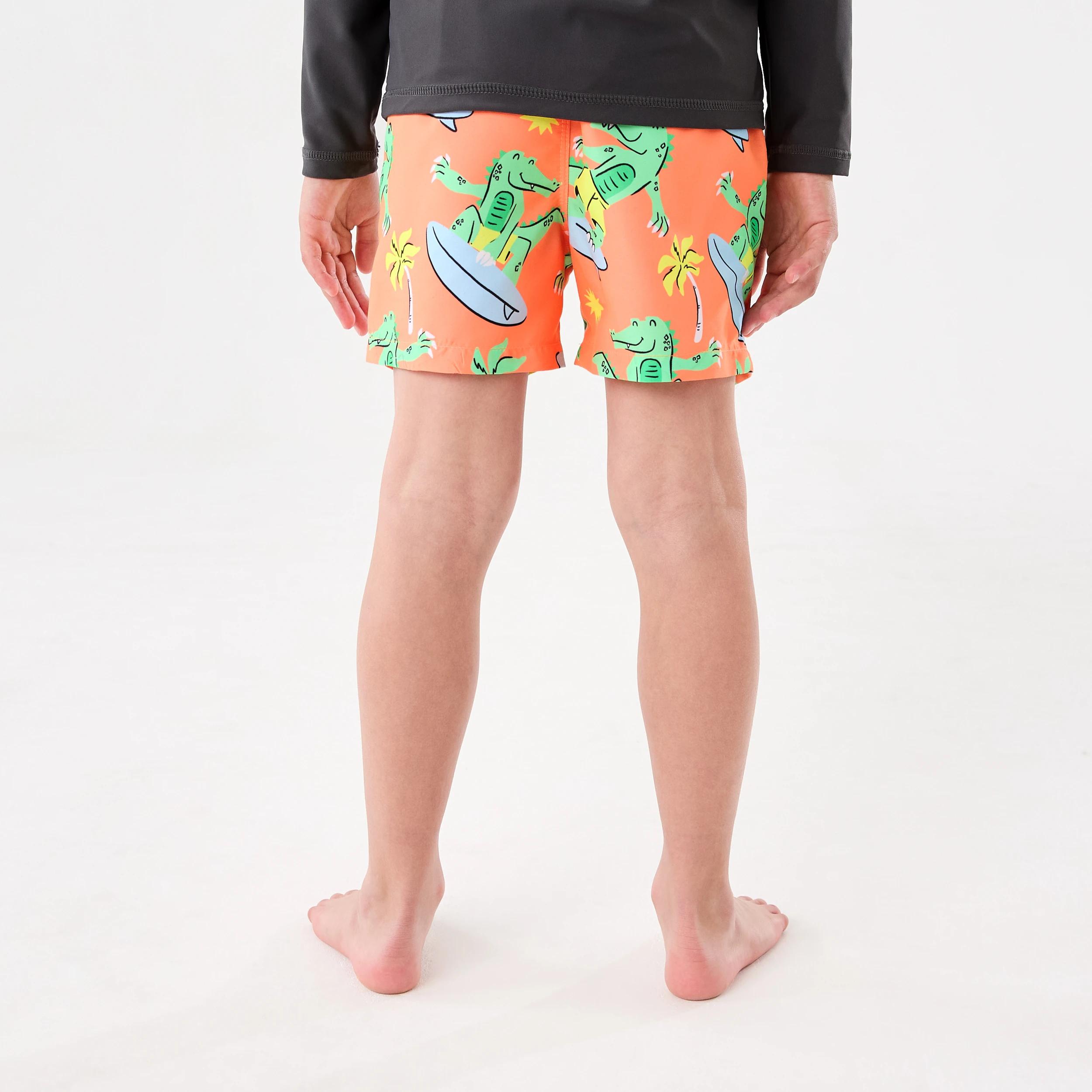 2 Printed Boardshorts SURF CROC FLURO ORANGE, 2 of 6