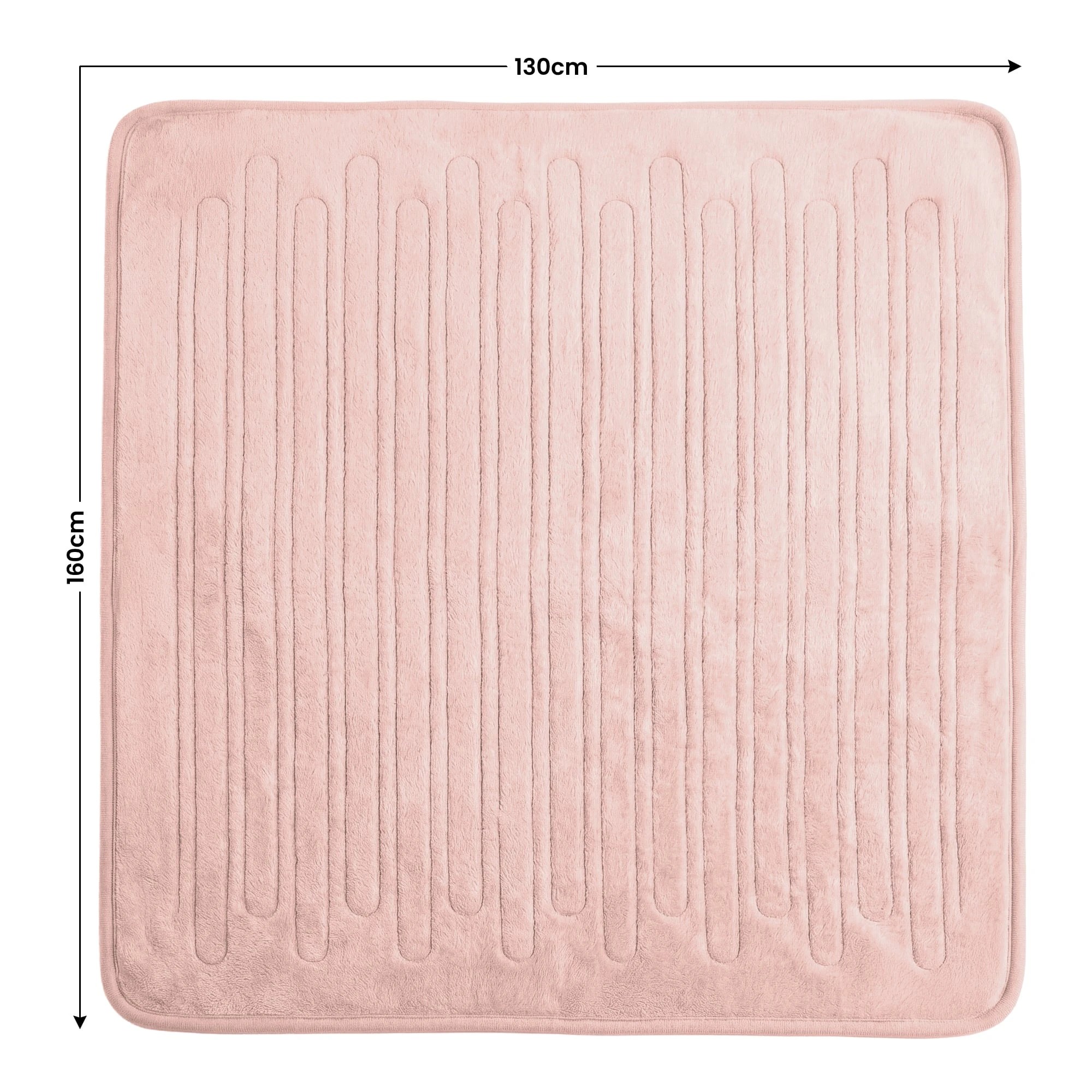 7 Laura Hill Electric Heated Blanket Throw Soft Coral Fleece 9 Heat Settings - Pink, 7 of 8