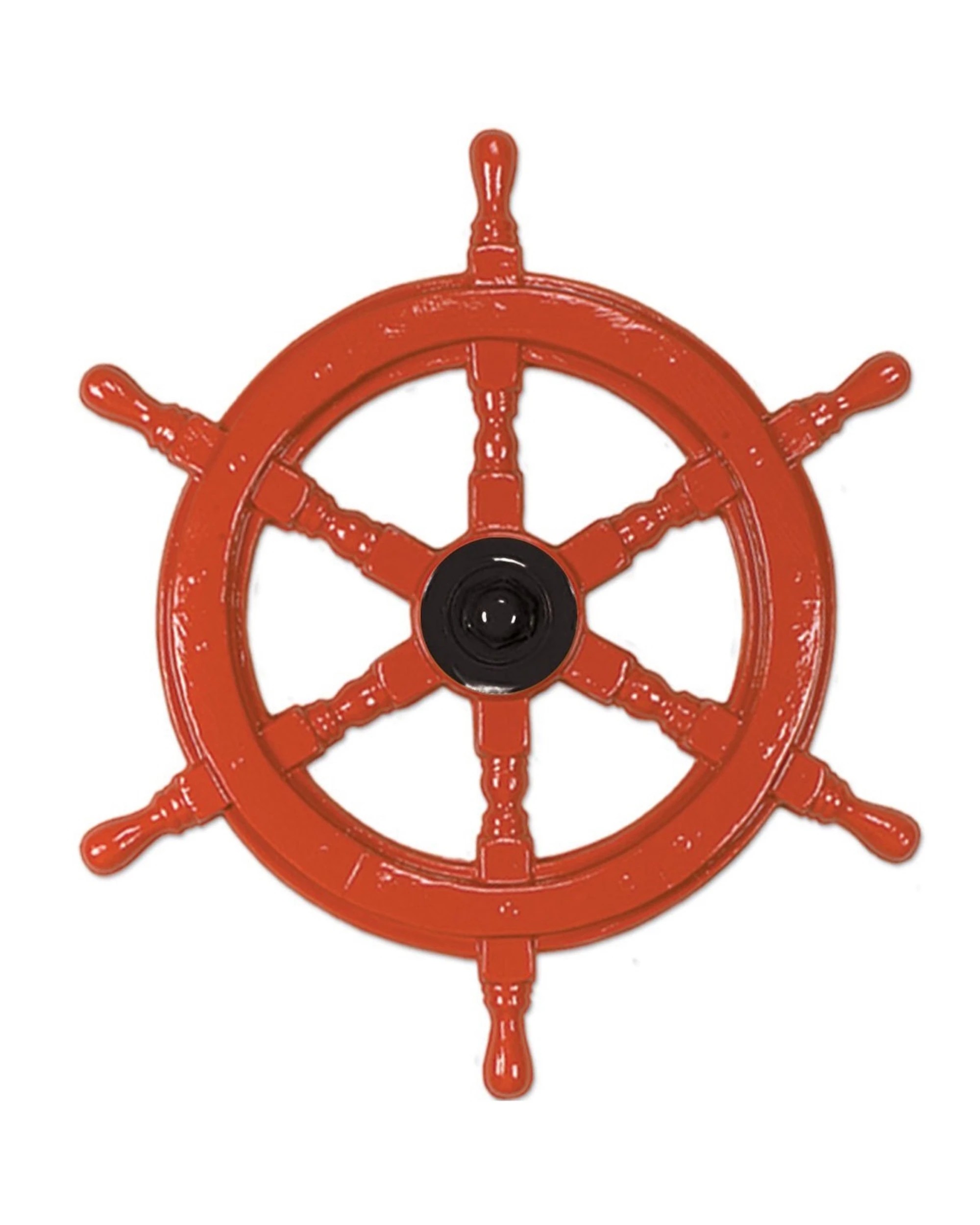 1 Beistle Ships Wheel Wall DecorationBrown - Brown, 1 of 4