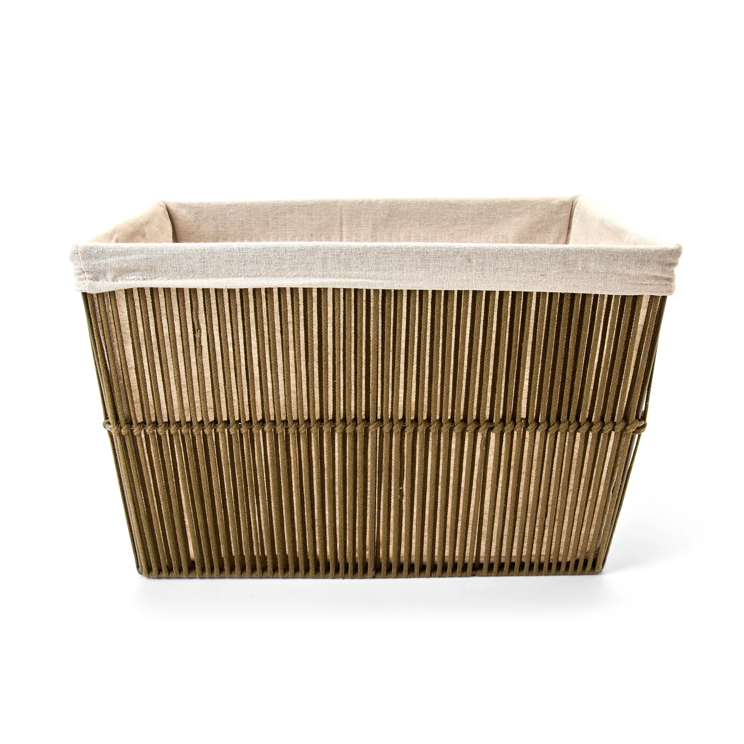 3 Rope Rectangle Basket - Green, 3 of 8