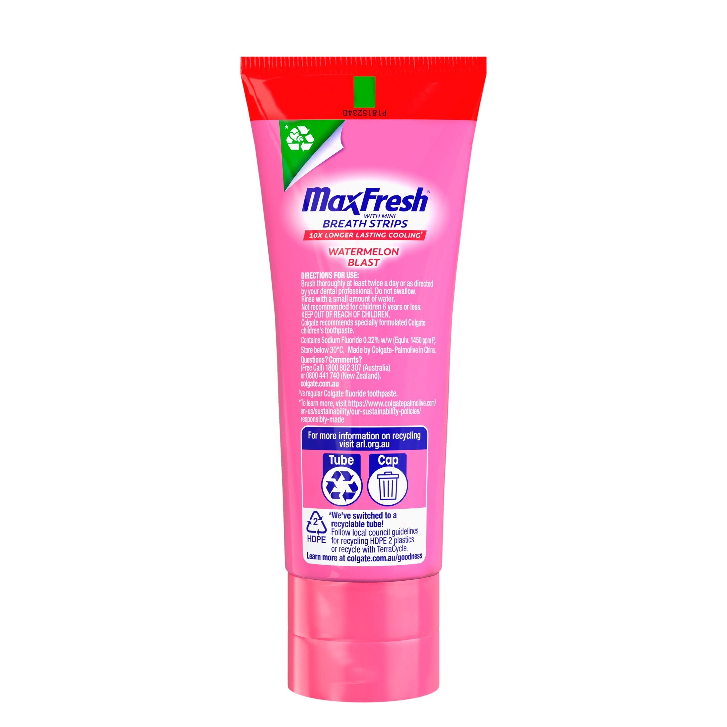 4 Colgate Max Fresh Watermelon Blast Toothpaste 100g, 4 of 10