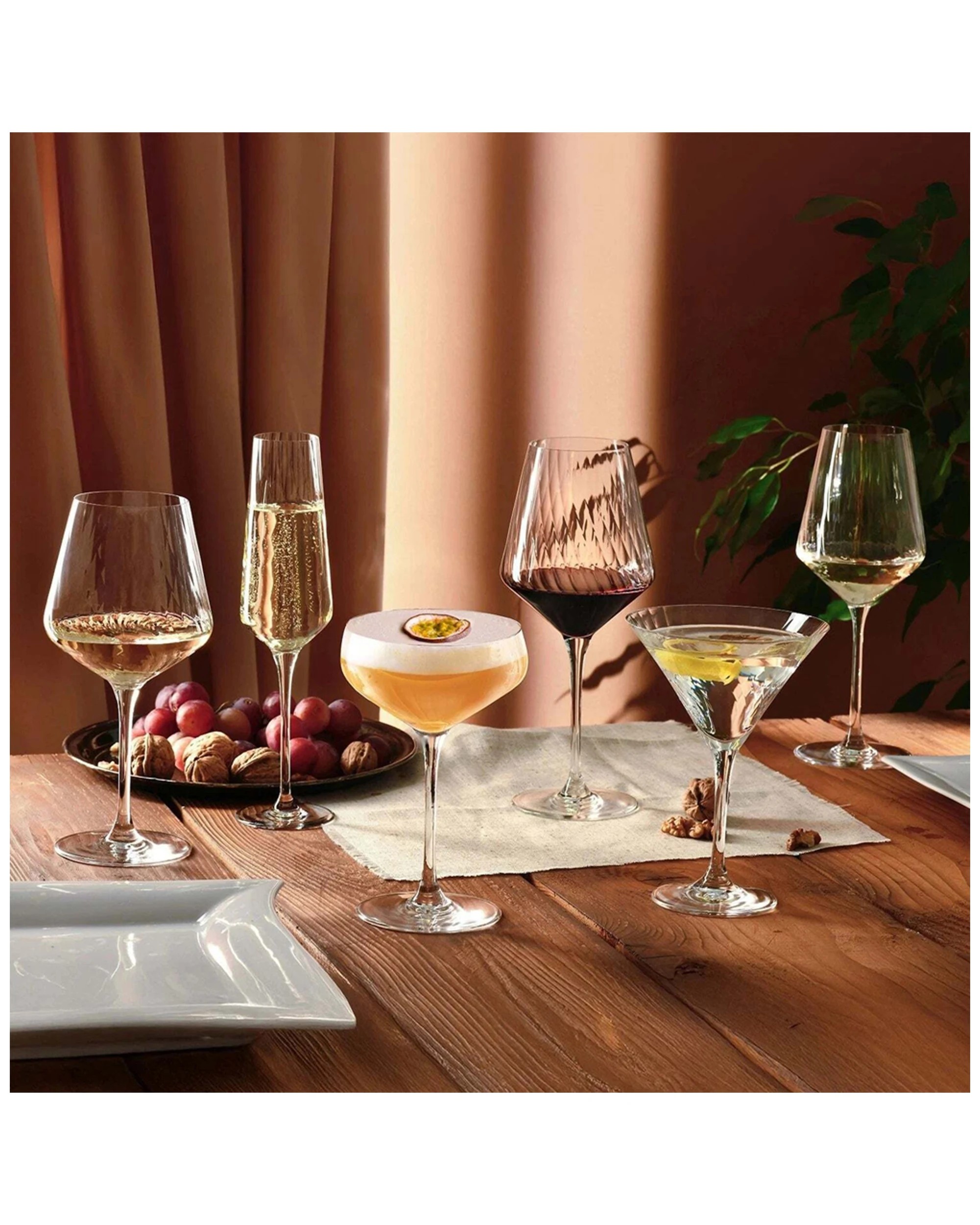 5 Krosno Crystal Wine Glasses 6 Piece Set 450ml Gift Boxed Made In Poland - Plain, 5 of 7