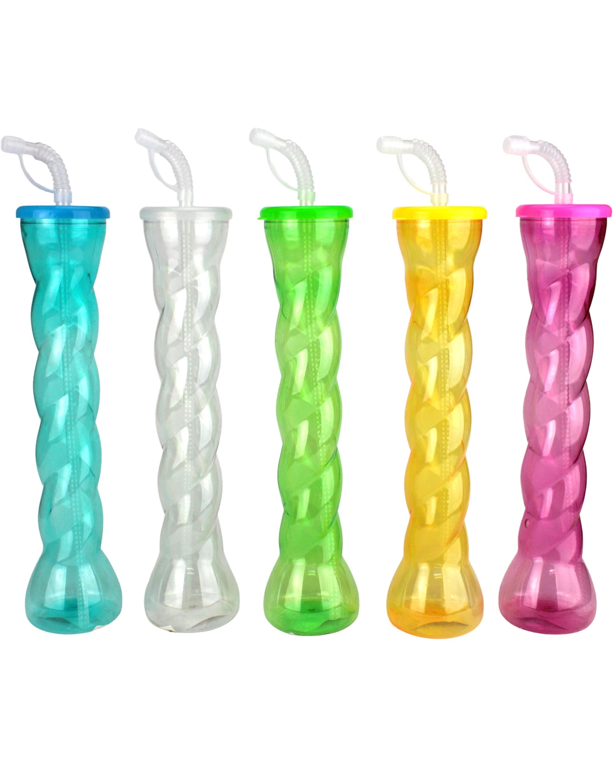 1 Partyrama Twisted Novelty Yard Cup with Straw 475ml, 1 of 3