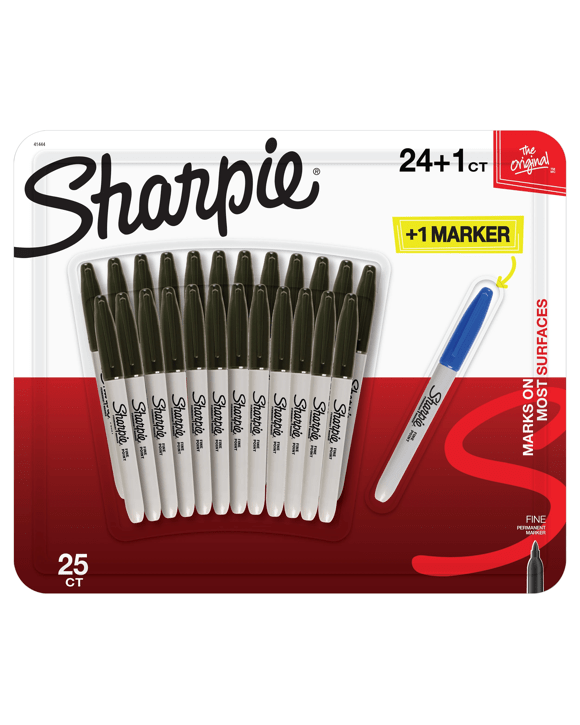 25 Pack The Original Sharpie Fine Permanent Markers