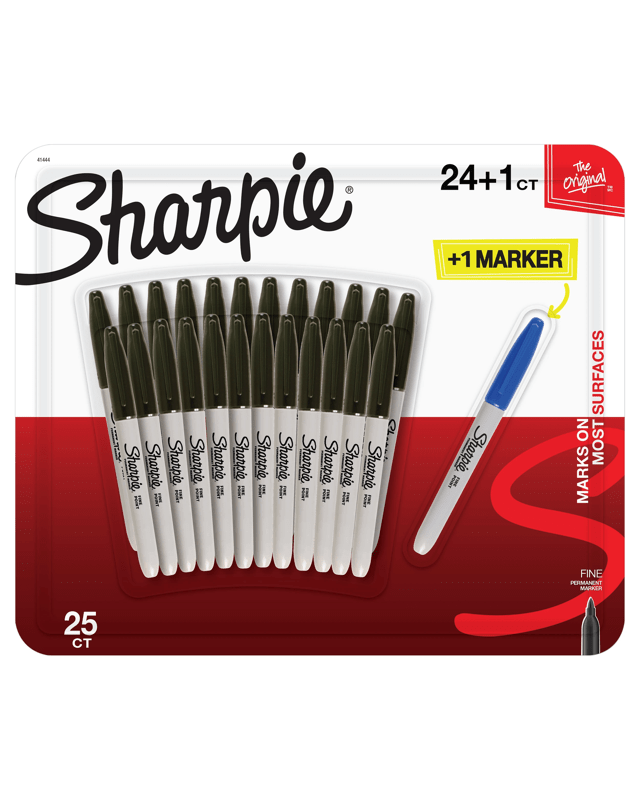 25 Pack The Original Sharpie Fine Permanent Mar