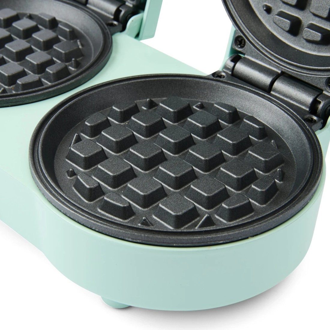9 Double Waffle Maker - Green, 9 of 10