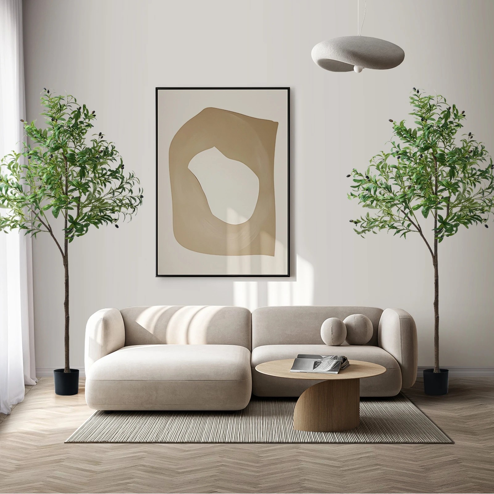 4 Livsip 2 Pack Artificial Olive Tree 180cm Faux Potted Plants - Green, 4 of 10