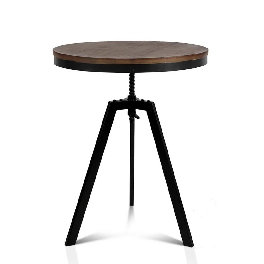 1 Artiss Bar Table 67-86CM Height Round
 - brown, 1 of 8